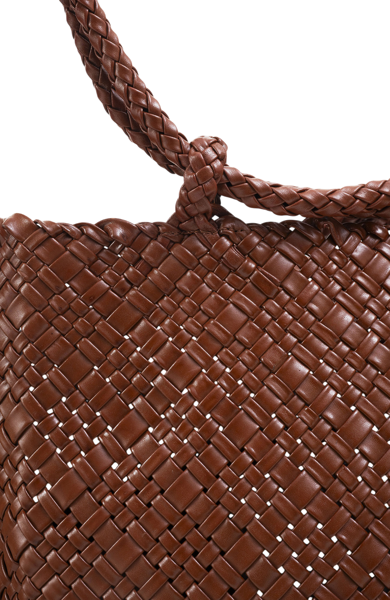 Piper Woven Tote in Toffee