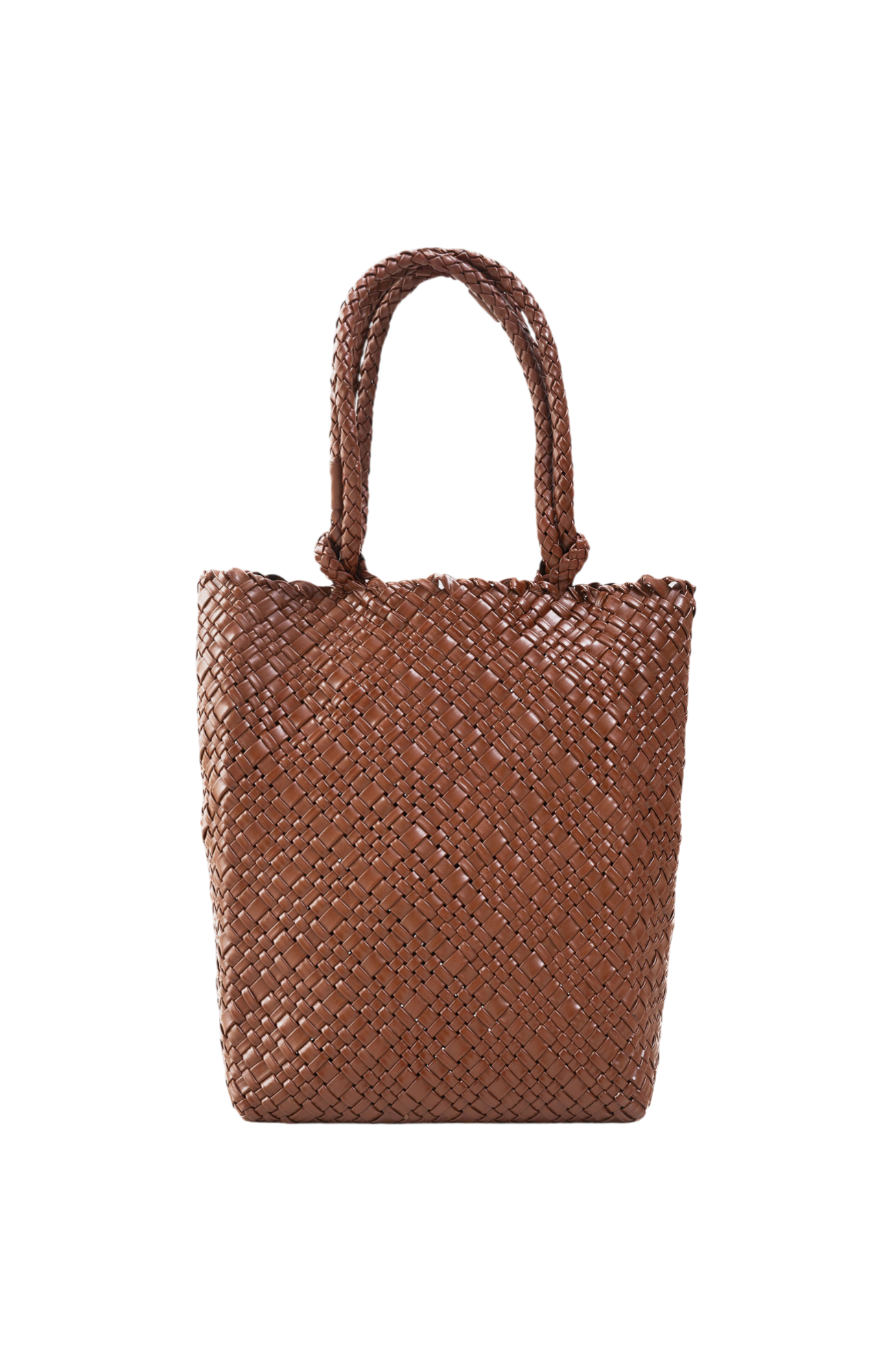Piper Woven Tote in Toffee