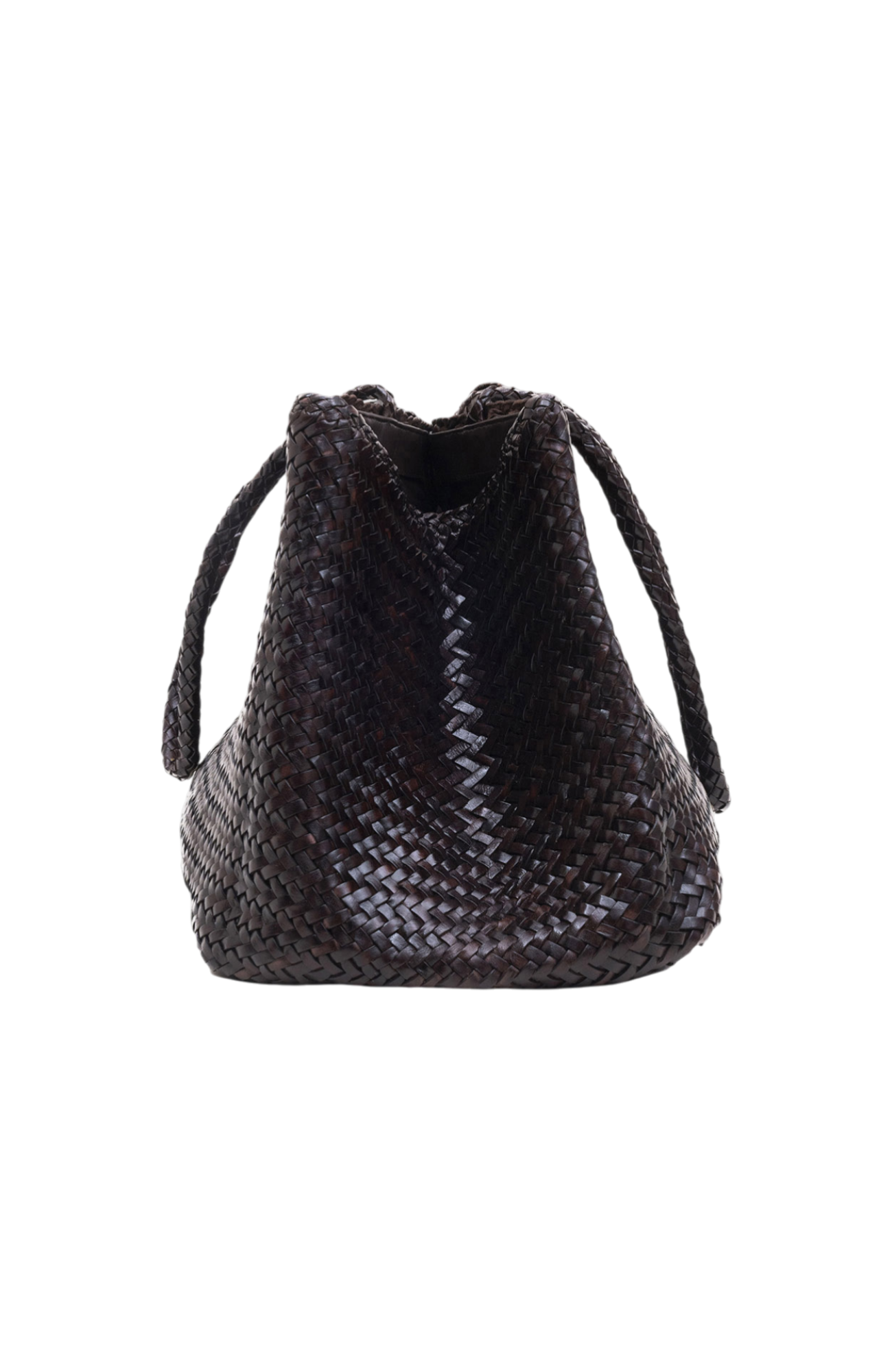 Romy Woven Tote in Crema