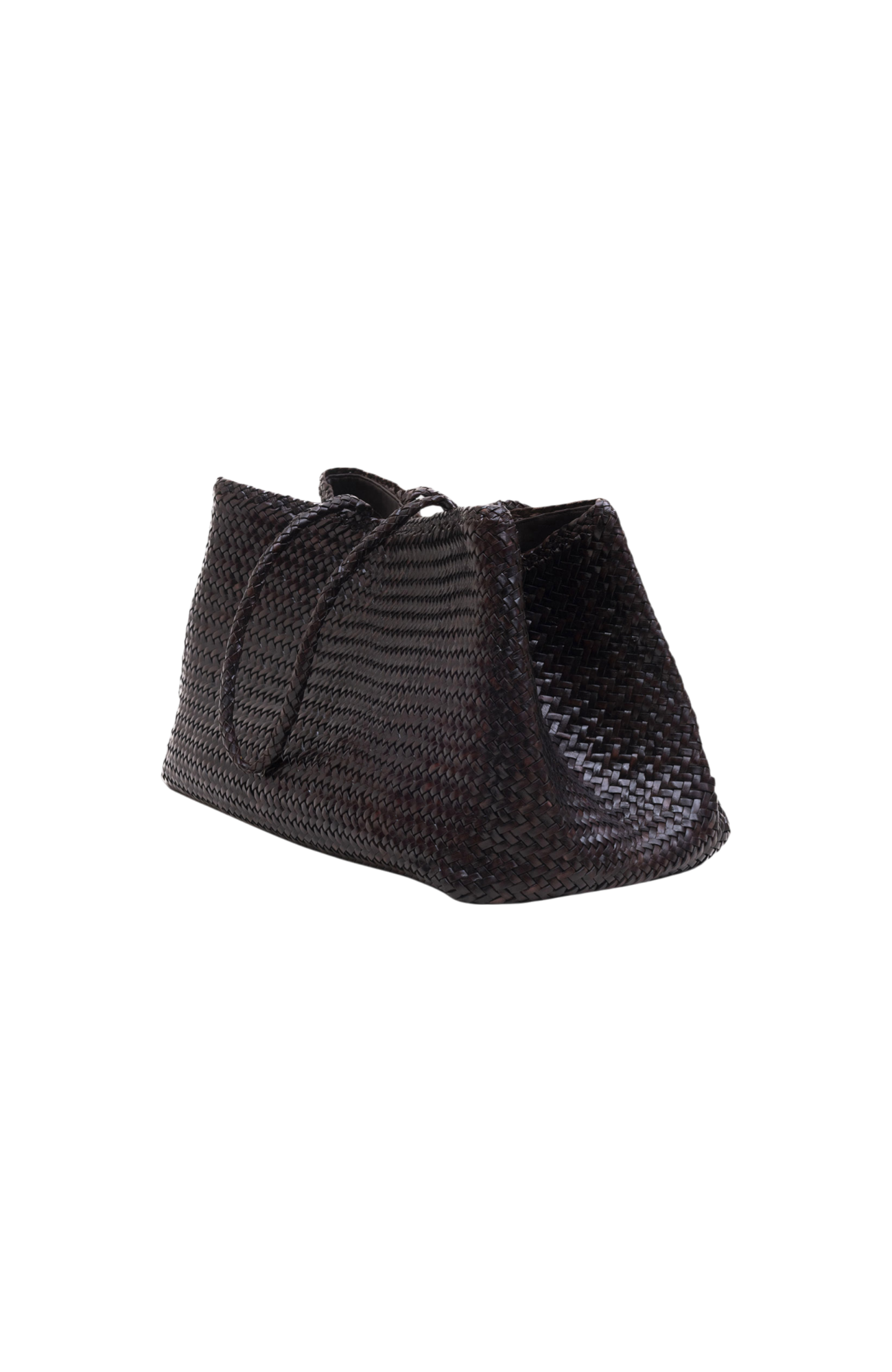 Romy Woven Tote in Crema