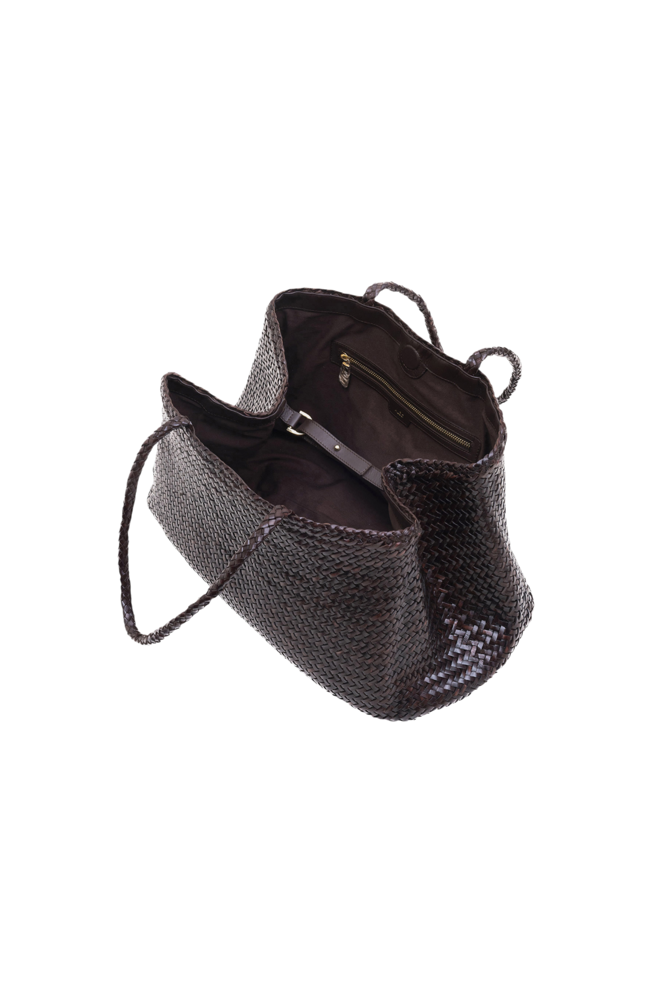 Romy Woven Tote in Crema