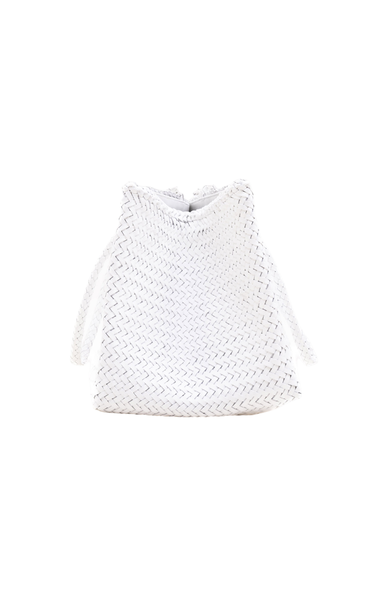 Romy Woven Tote in Ivory