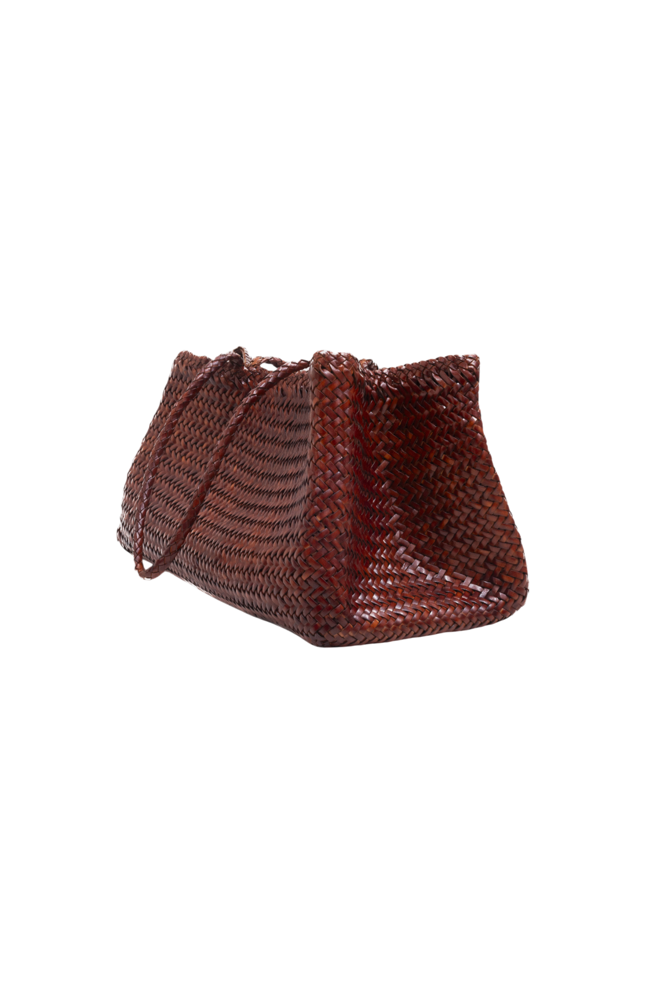 Romy Woven Tote in Toffee Toledo