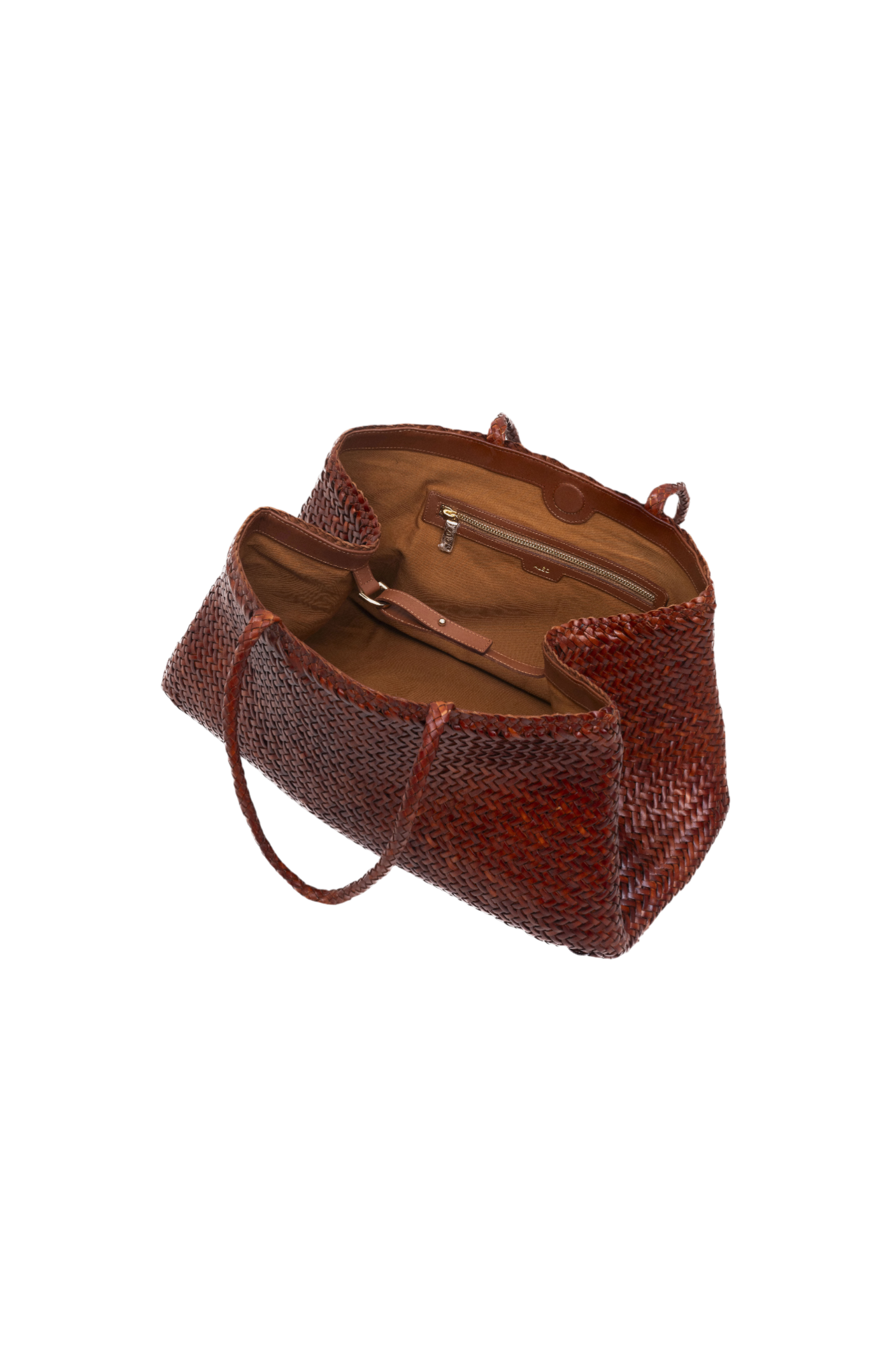 Romy Woven Tote in Toffee Toledo