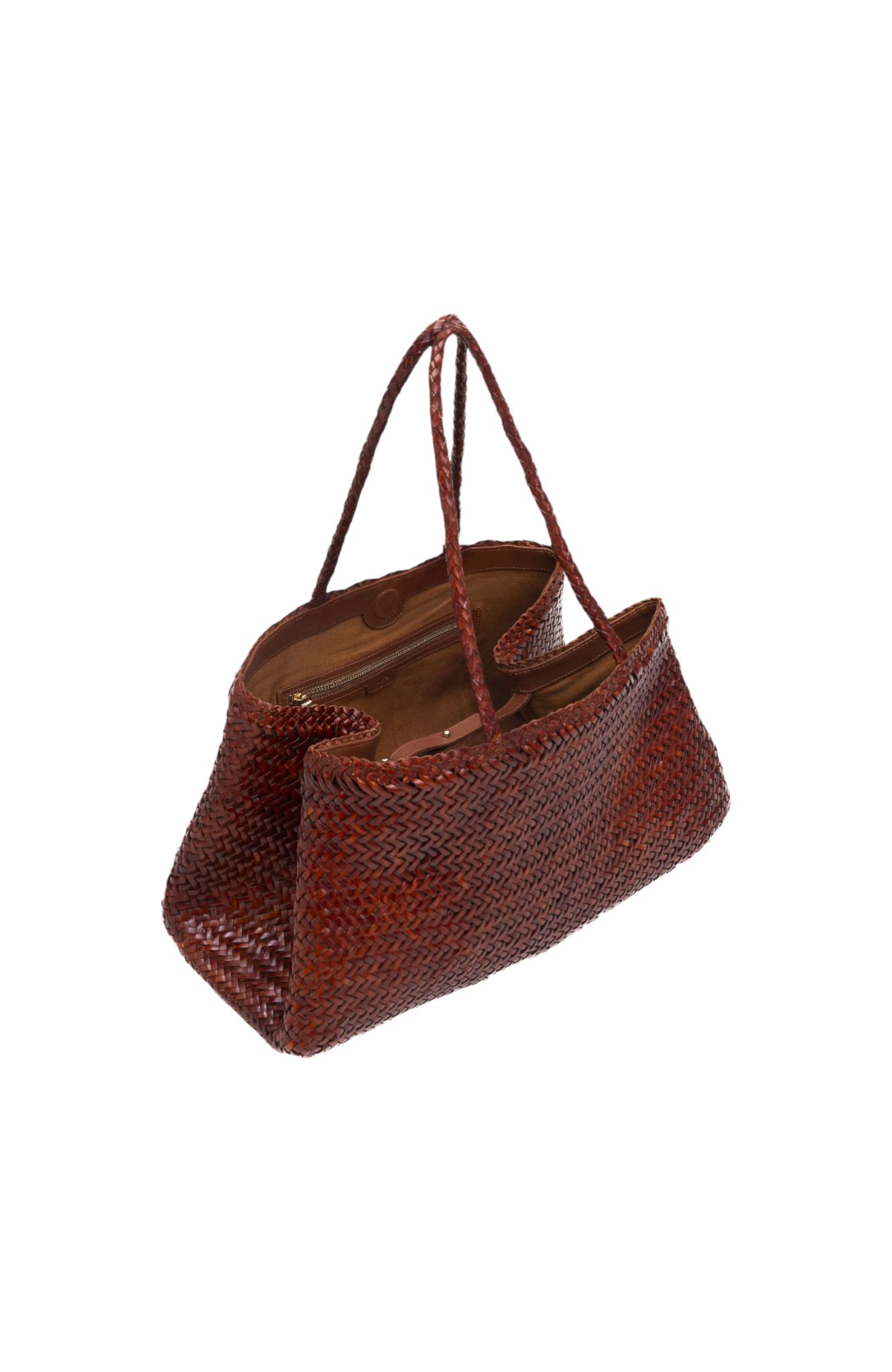 Romy Woven Tote in Toffee Toledo