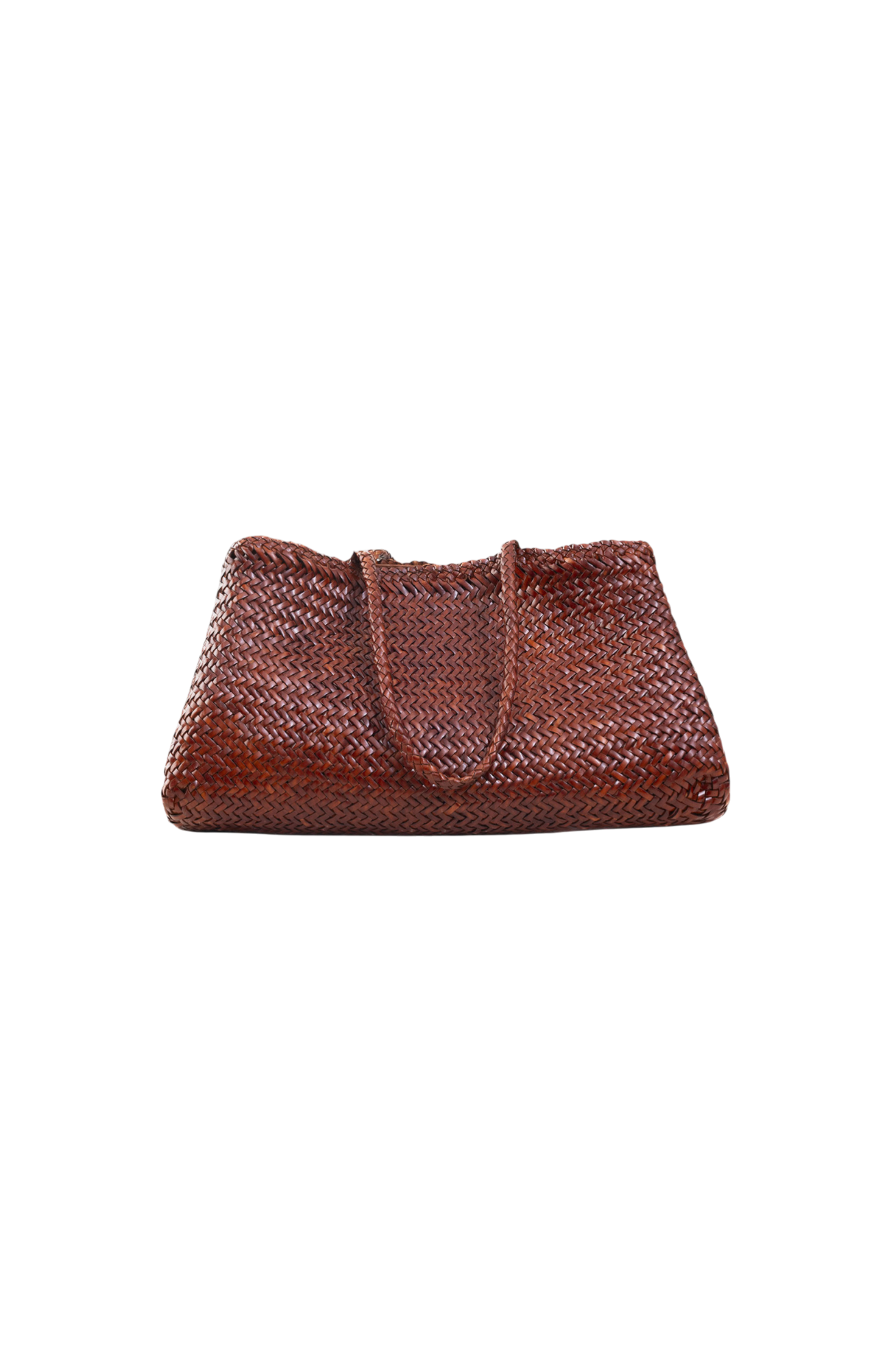 Romy Woven Tote in Toffee Toledo