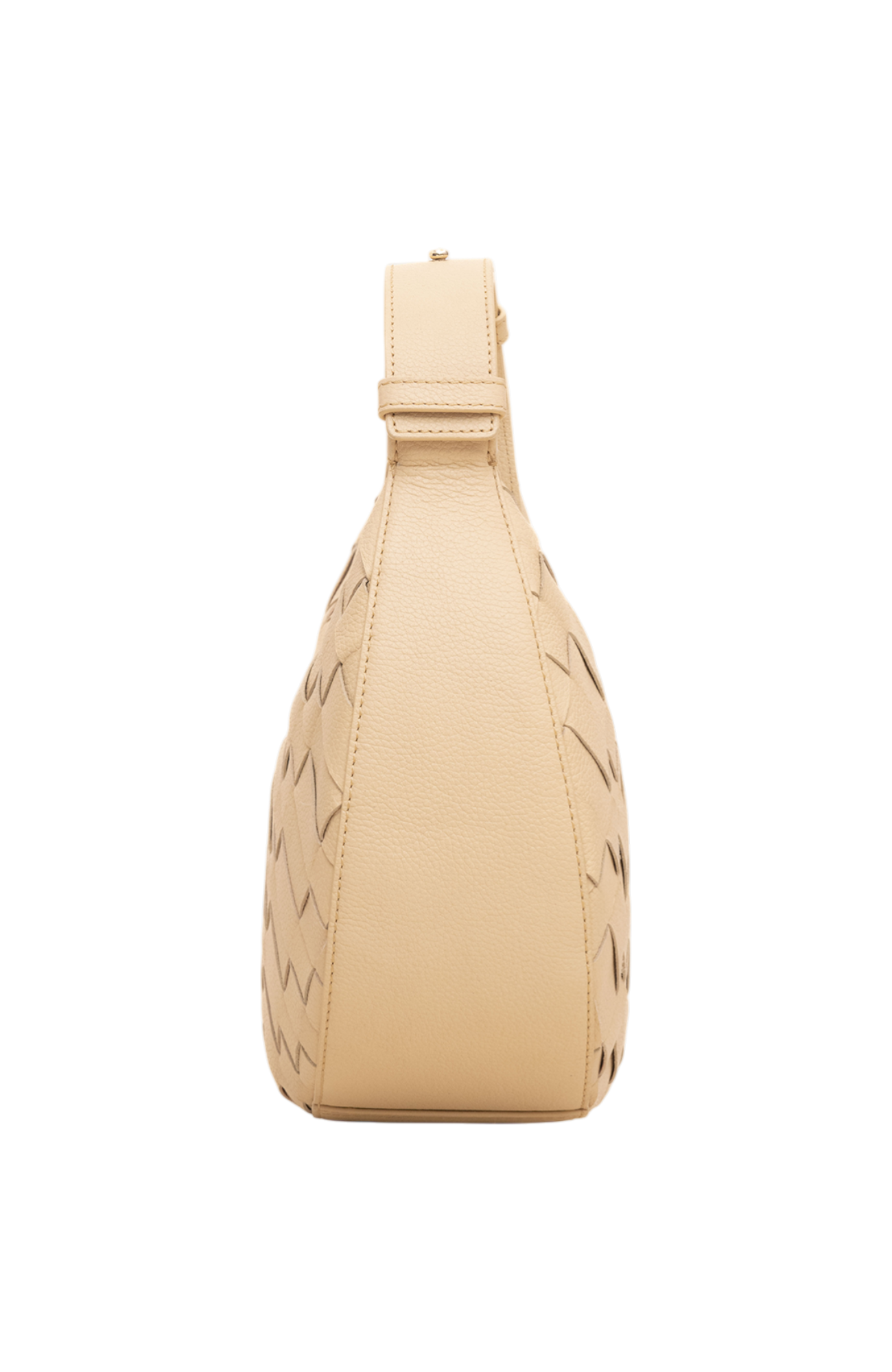 Sienna Woven Shoulder Bag in Sand