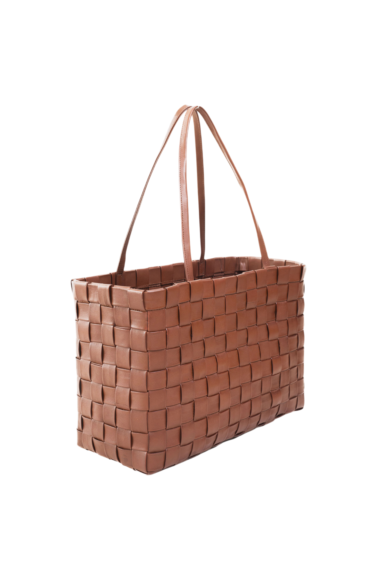 Tessa Woven Shopper in Toffee