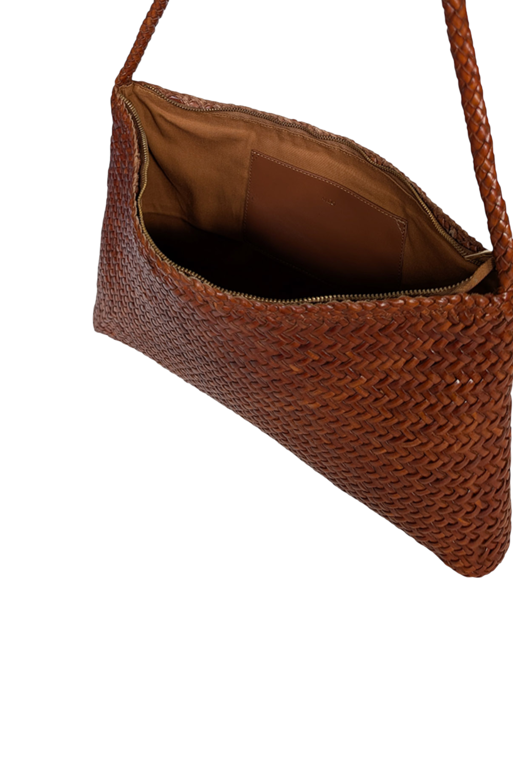 Nina Woven Shoulder Bag in Toffee Toledo