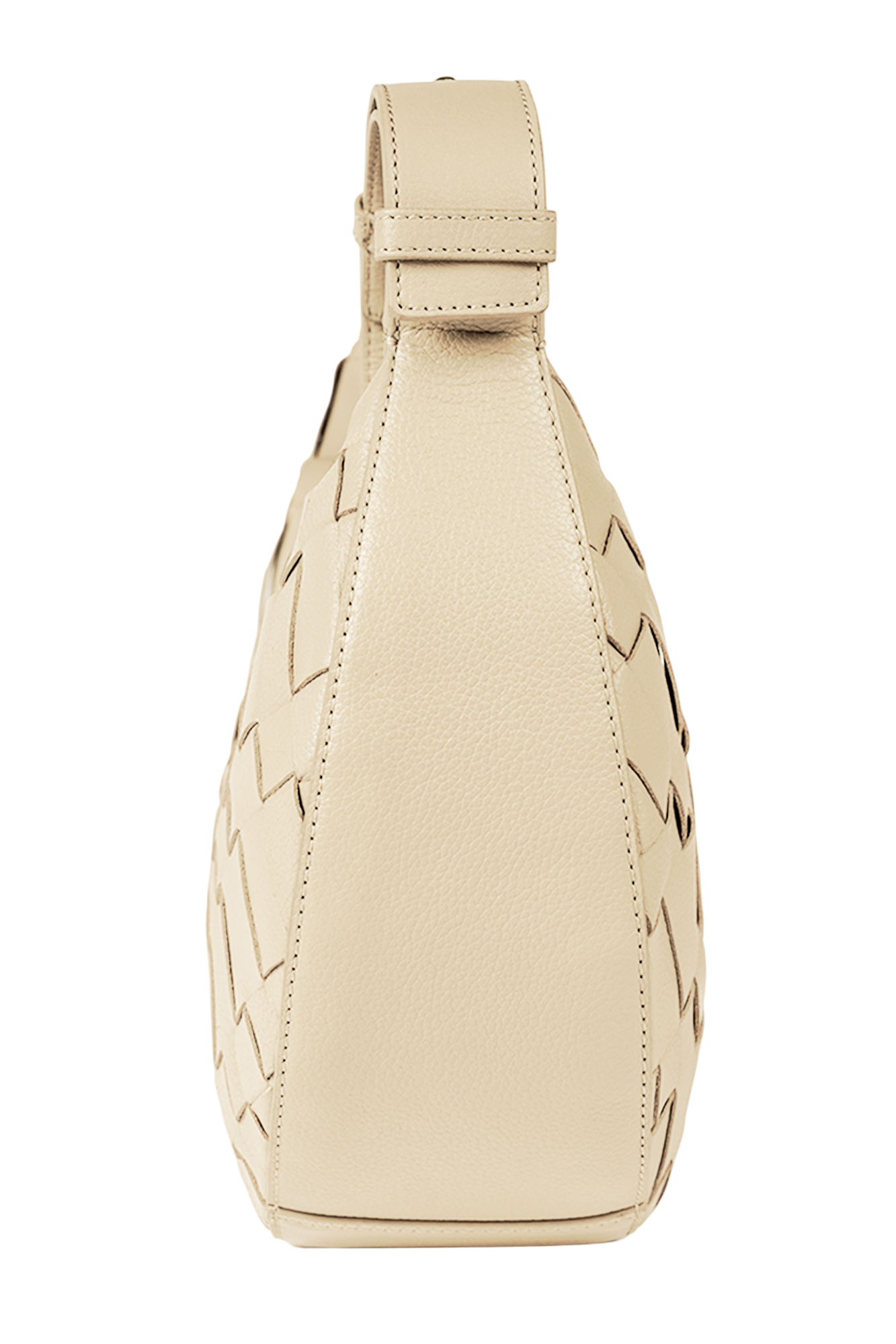 Sienna Woven Shoulder Bag in Lemon Drop