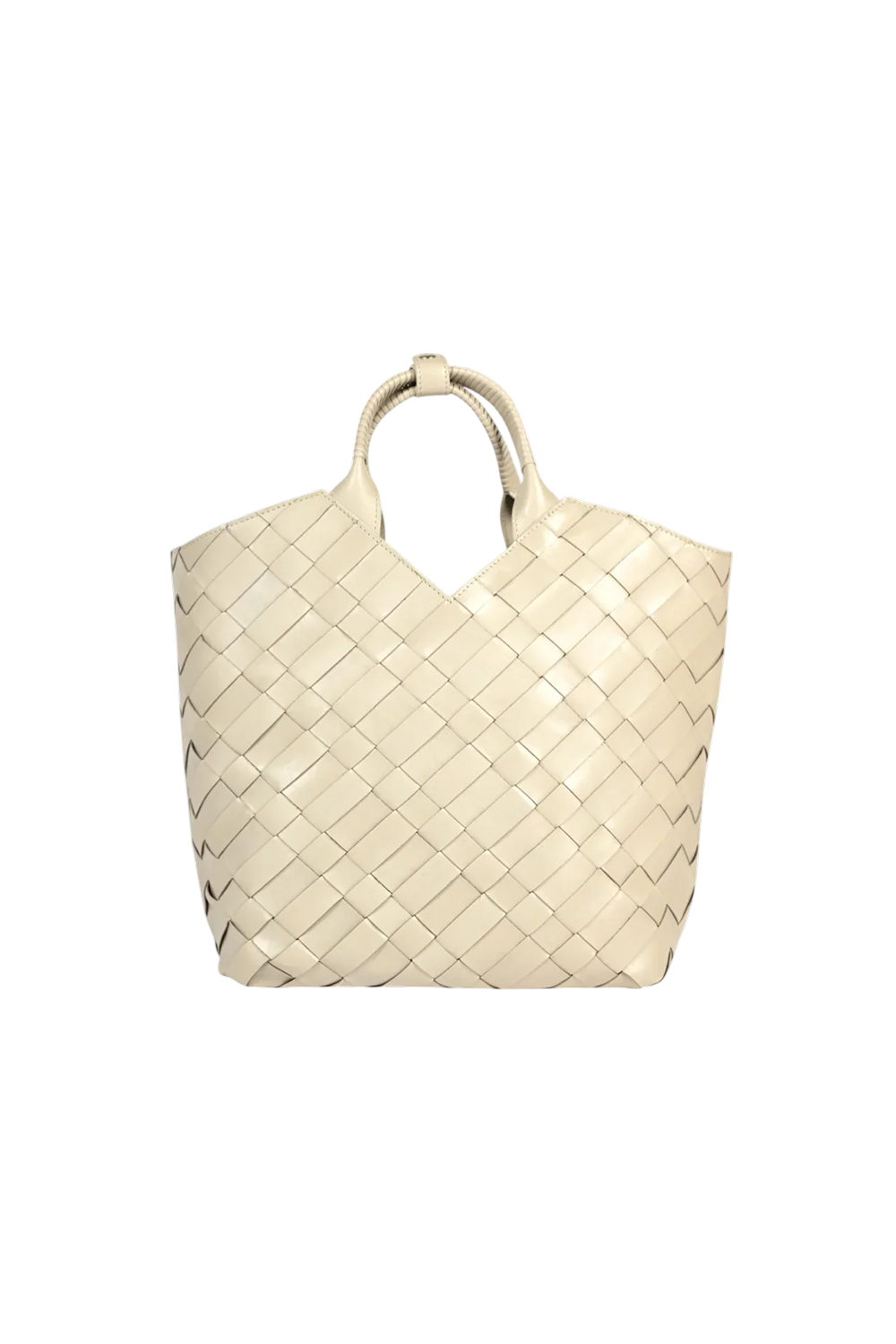 Cabas Woven Shopper in Ivory