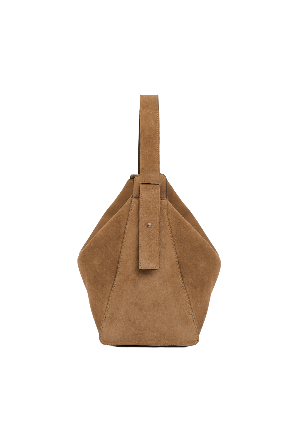 Shiloh Suede Shoulder Bag in Toffee Suede