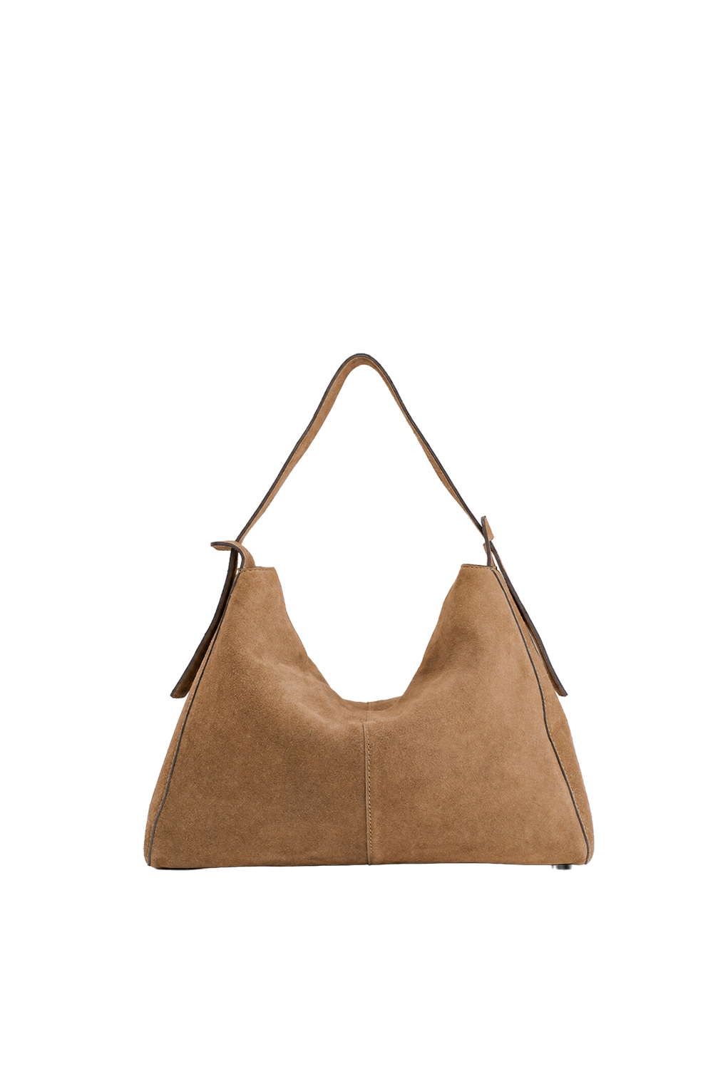 Shiloh Suede Shoulder Bag in Toffee Suede