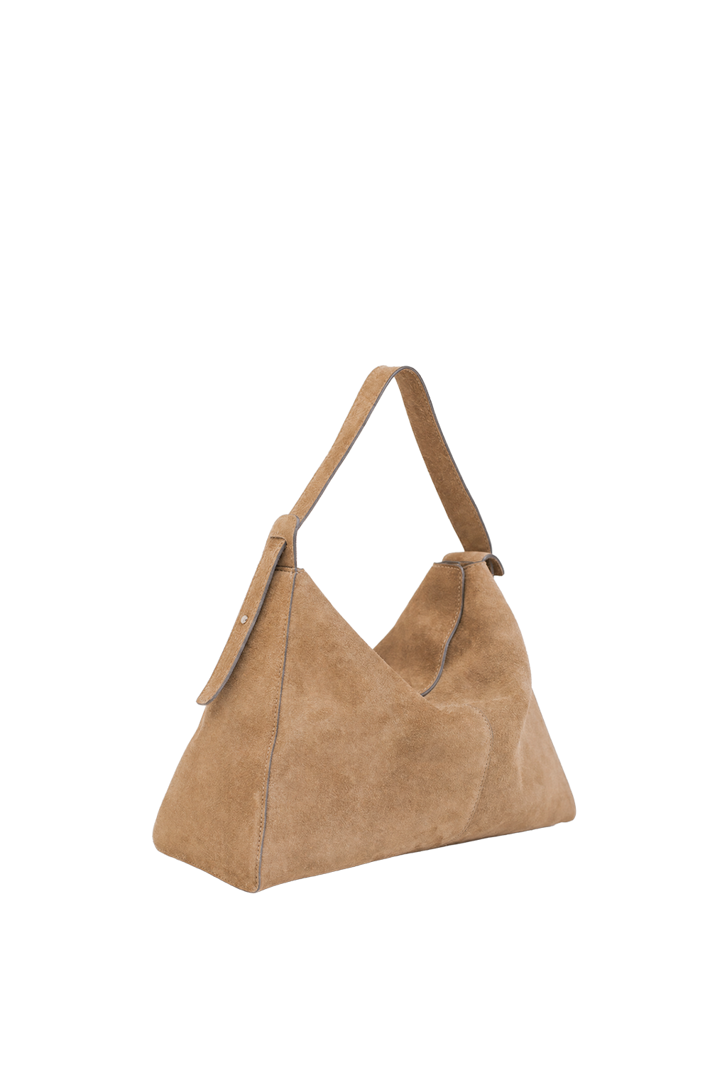 Shiloh Suede Shoulder Bag in Toffee Suede