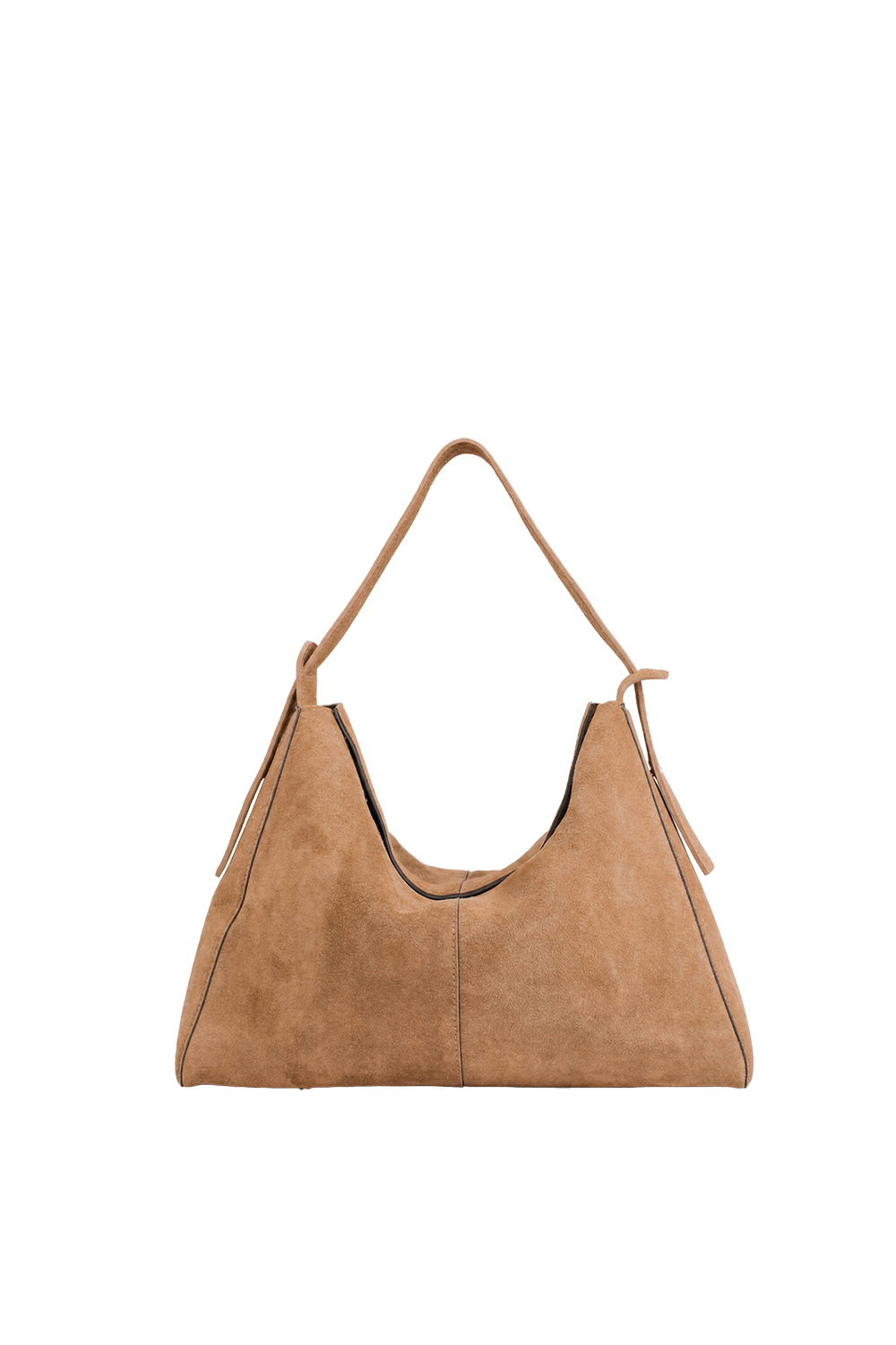 Shiloh Suede Shoulder Bag in Toffee Suede