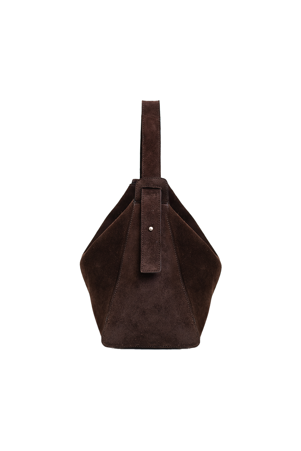 Shiloh Suede Shoulder Bag in Crema Suede