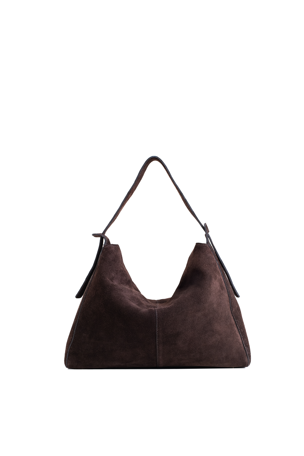 Shiloh Suede Shoulder Bag in Crema Suede