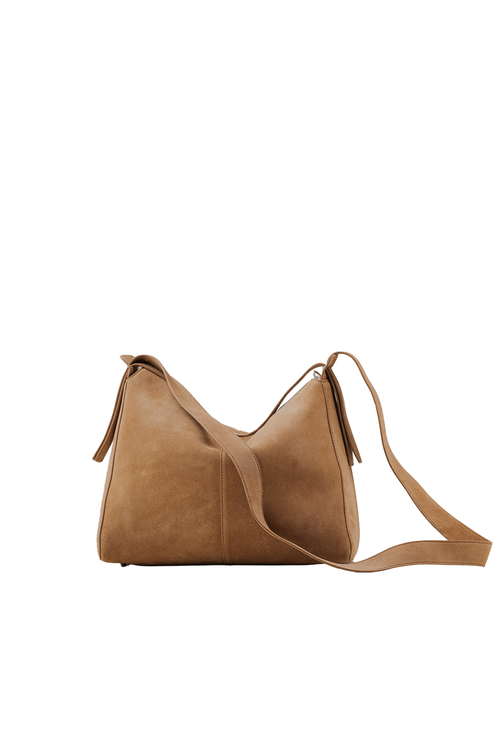 Shiloh Suede Shoulder Bag in Toffee Suede