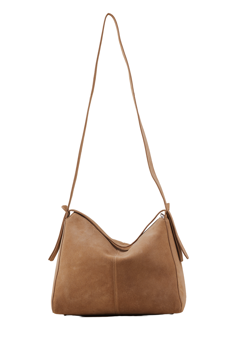 Shiloh Suede Shoulder Bag in Toffee Suede