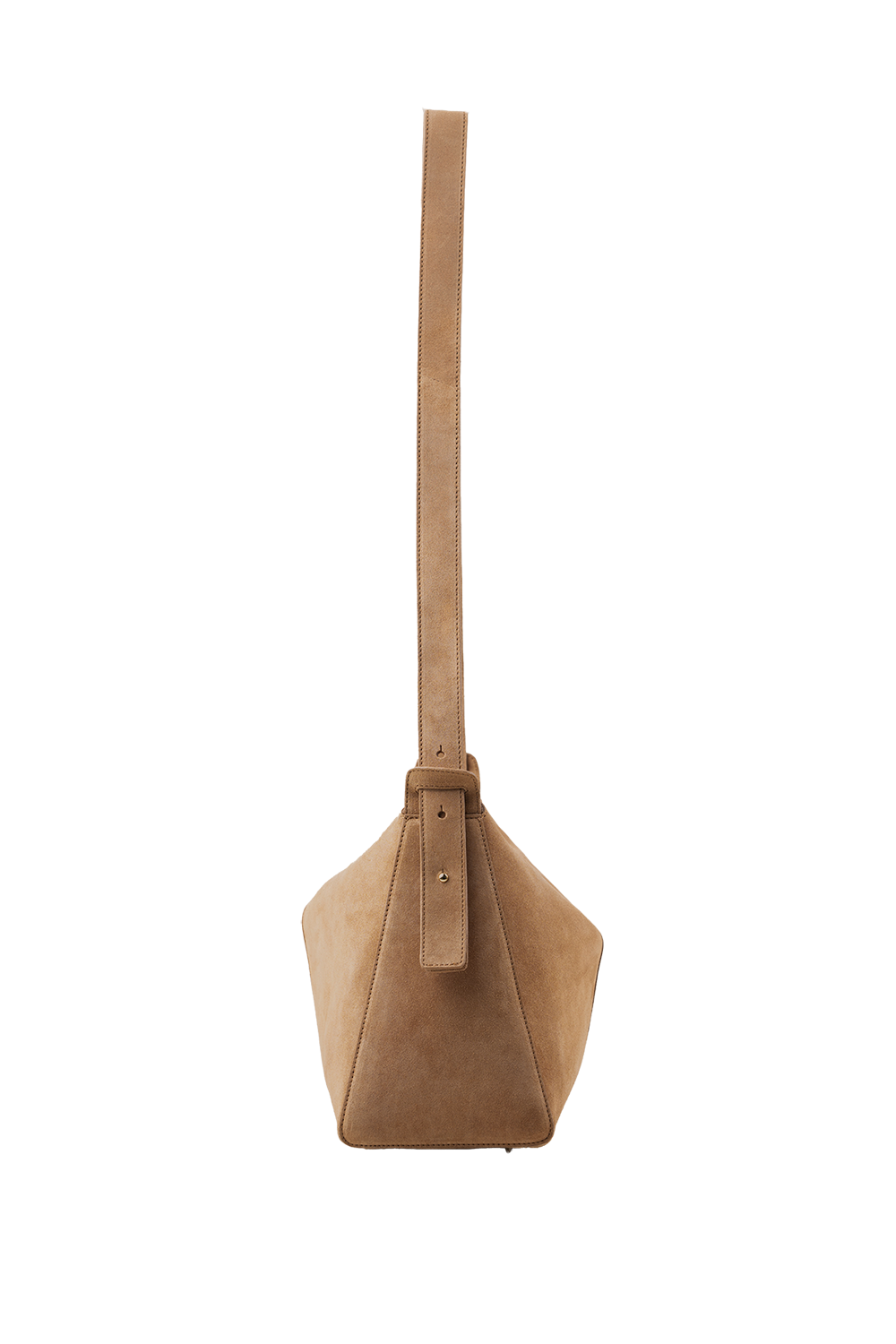 Shiloh Suede Shoulder Bag in Toffee Suede