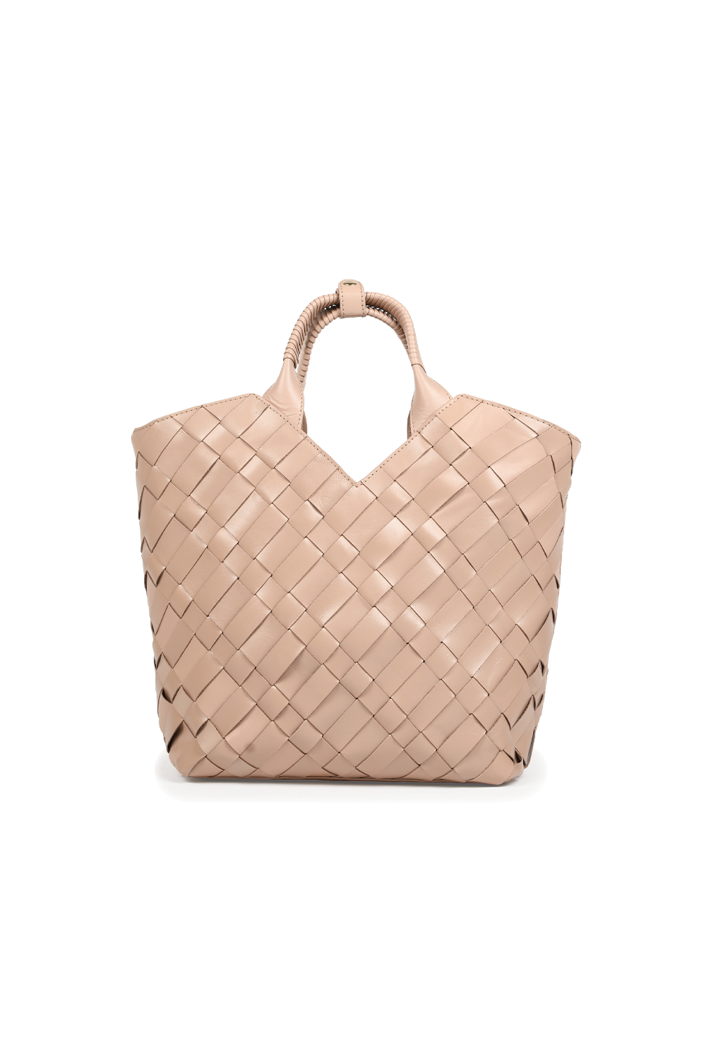 Cabas Woven Shopper in Taupe