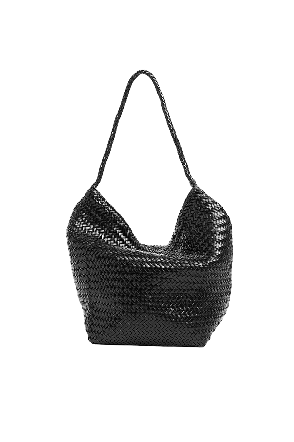Toka Woven Tote Bag in Black