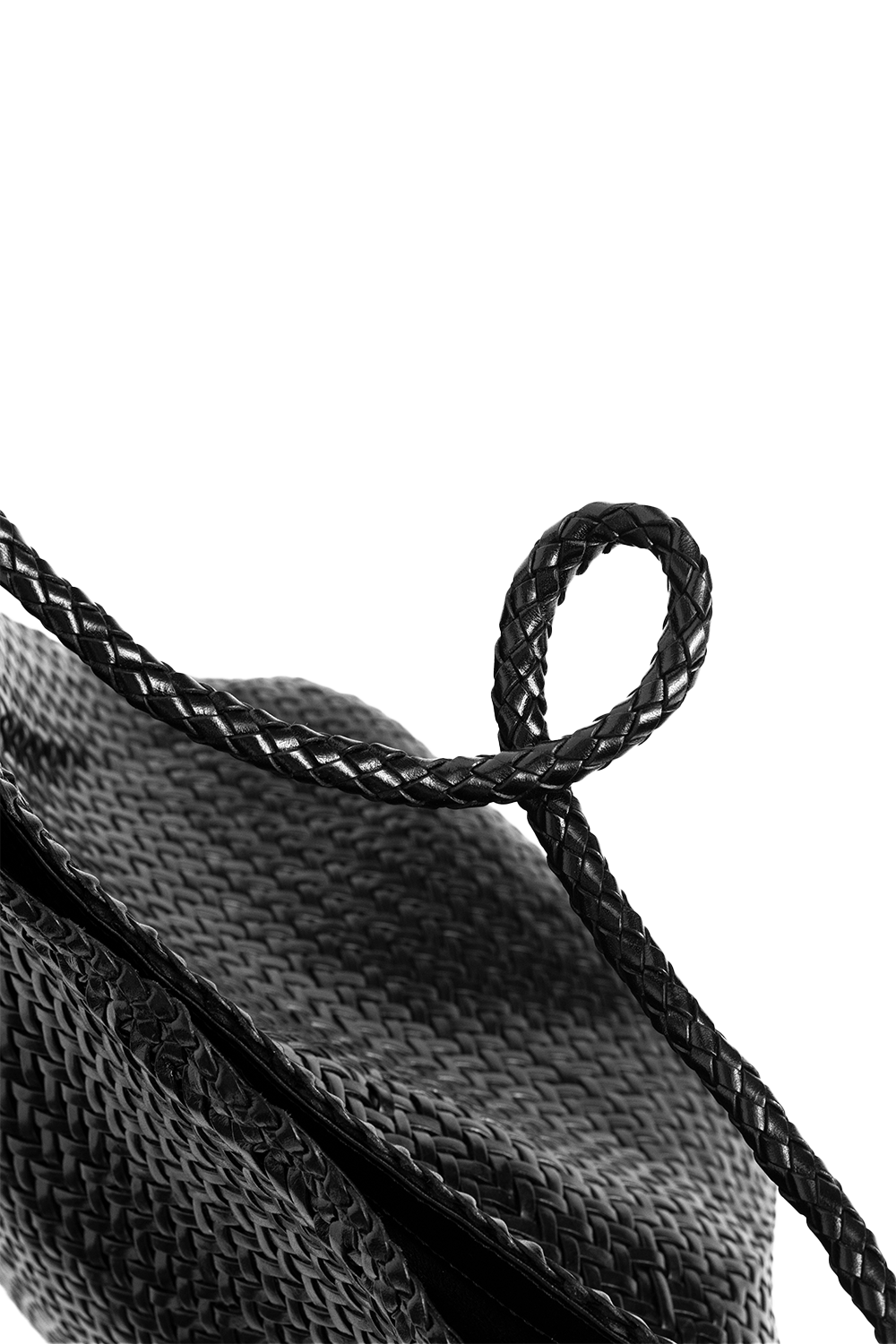 Toka Woven Tote Bag in Black