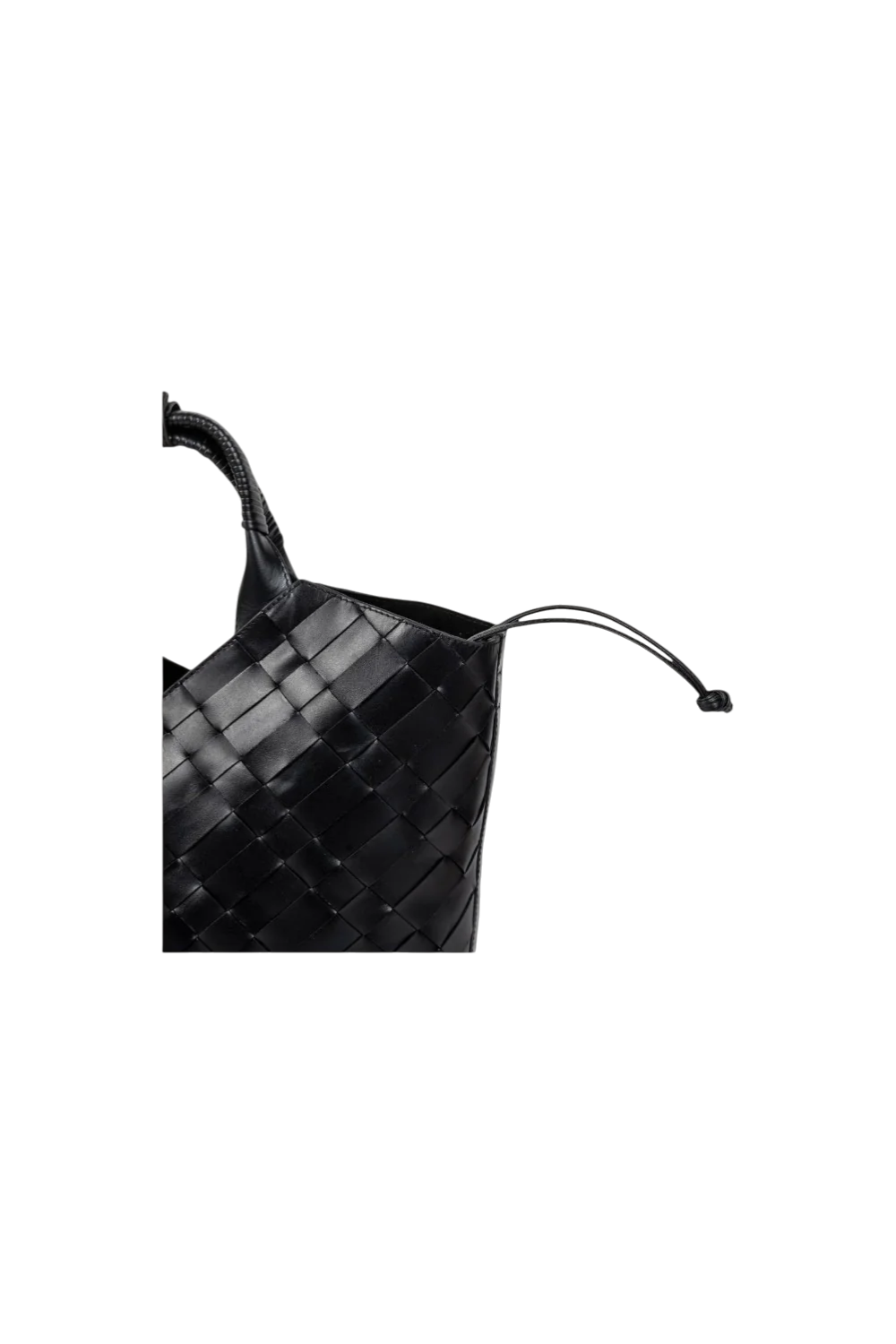 Cabas Woven Shopper in Black