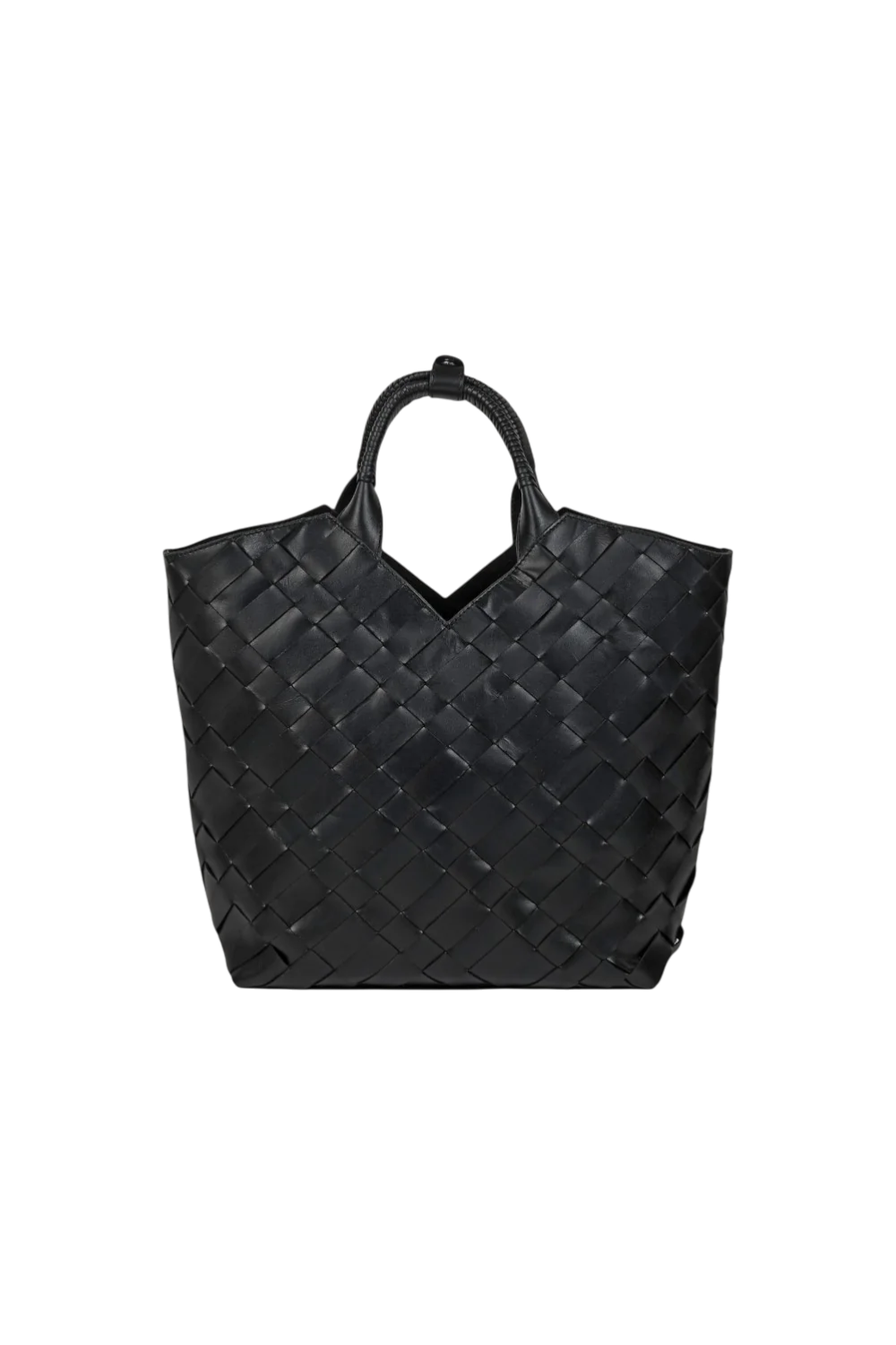 Cabas Woven Shopper in Black