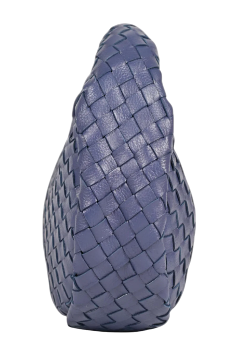 Laluna Mini Woven Shoulder Bag in Blue Dusk