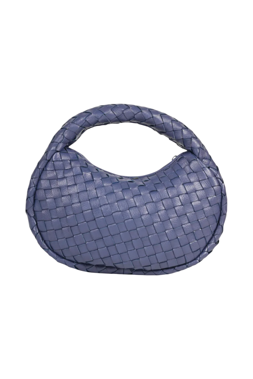 Laluna Mini Woven Shoulder Bag in Blue Dusk