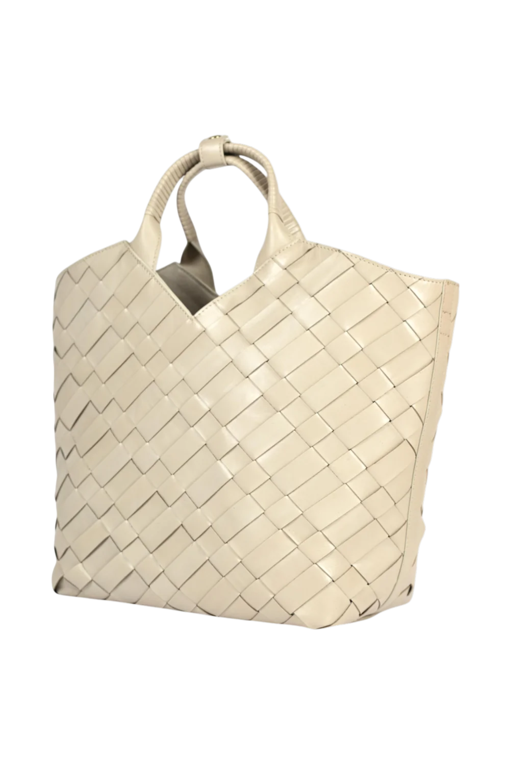 Cabas Woven Shopper in Ivory