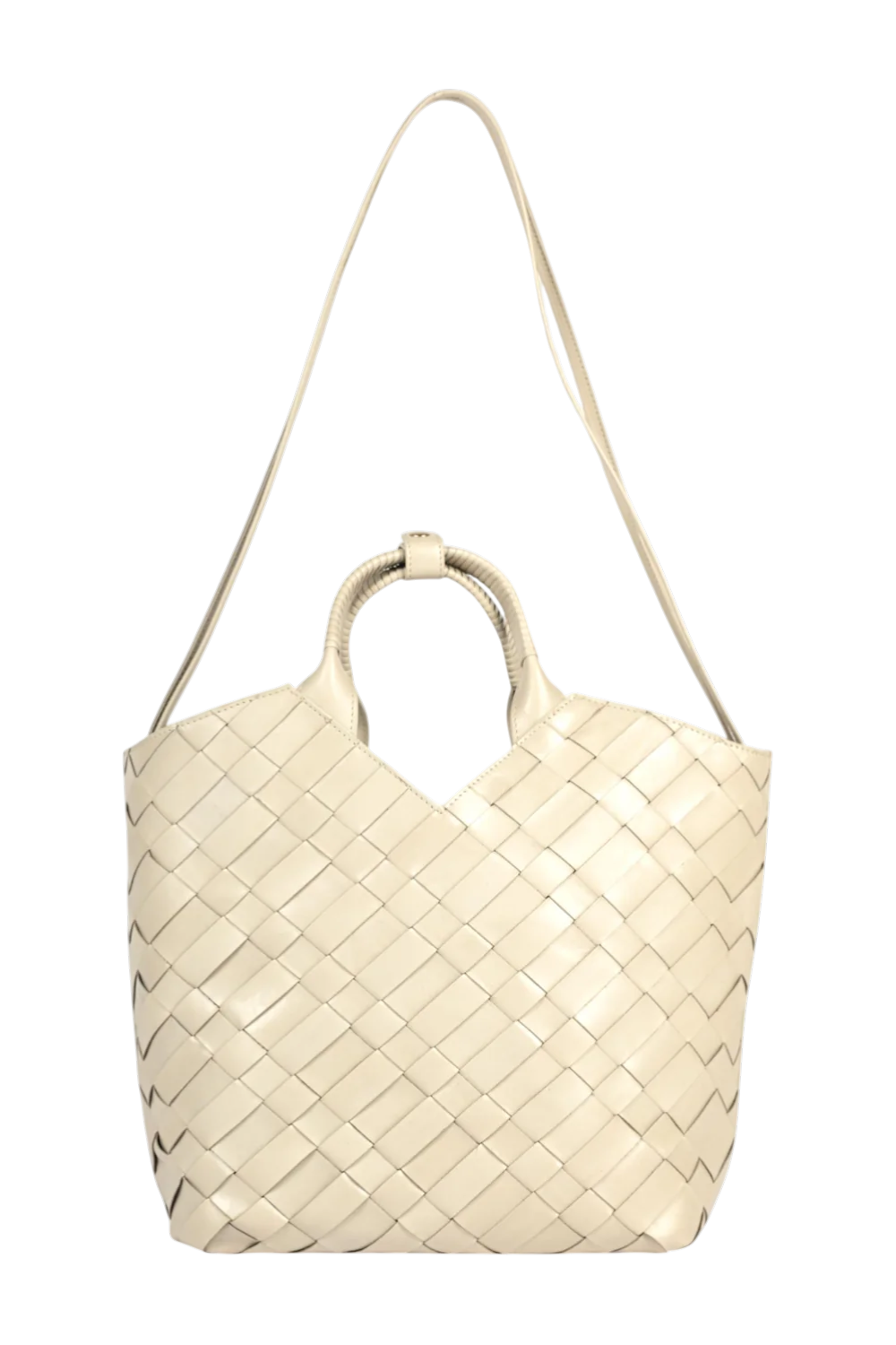 Cabas Woven Shopper in Ivory