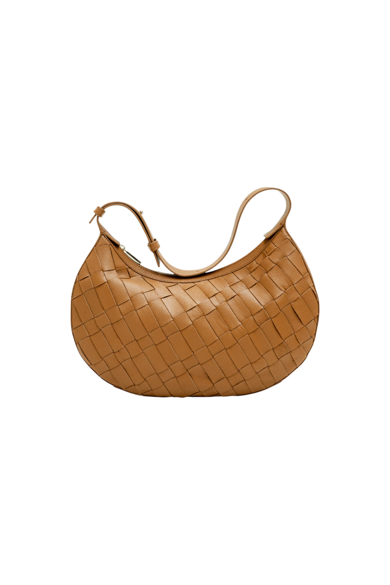 Sienna Woven Shoulder Bag in Toffee