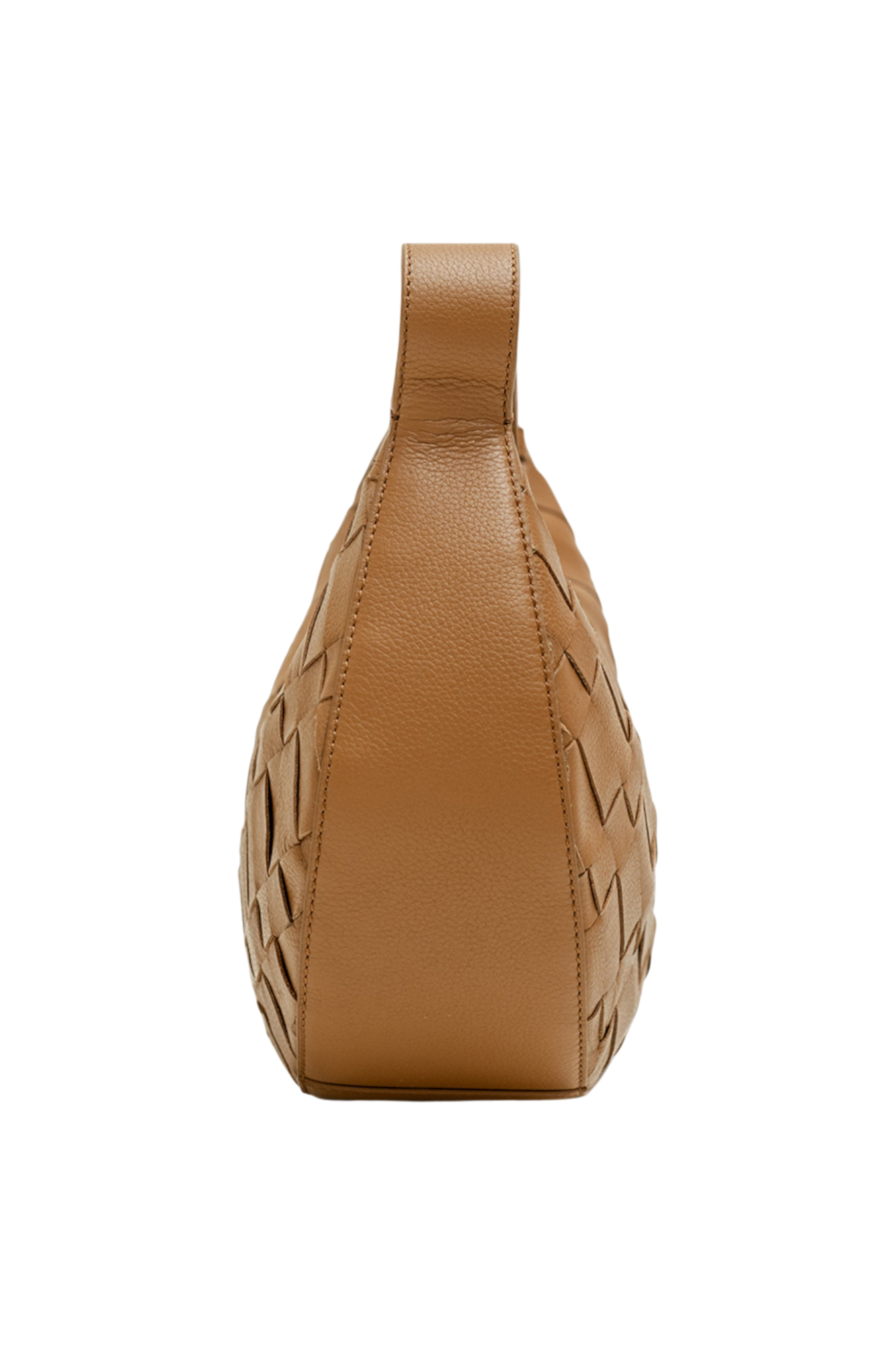 Sienna Woven Shoulder Bag in Toffee