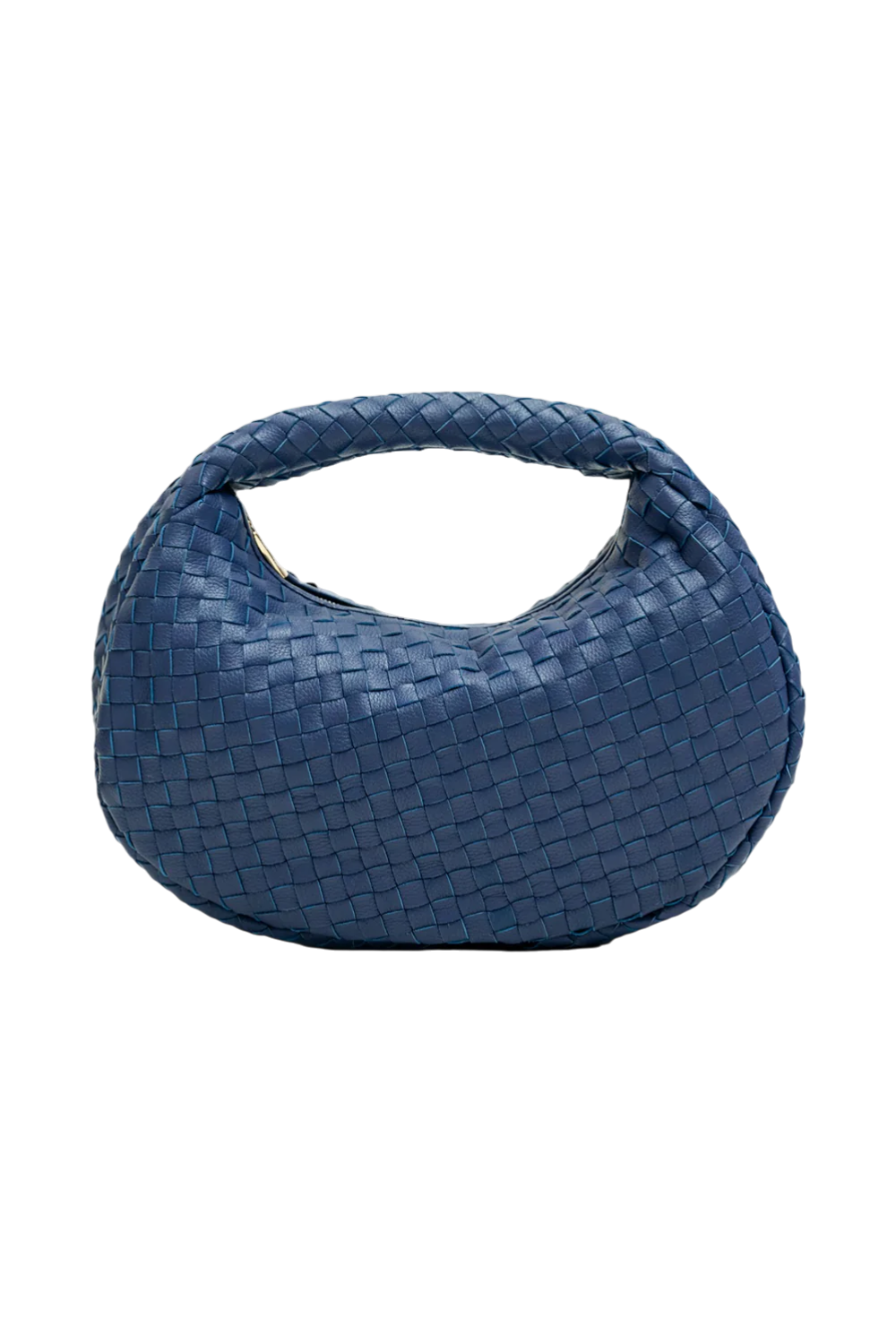 Laluna Woven Shoulder Bag in Blue Dusk