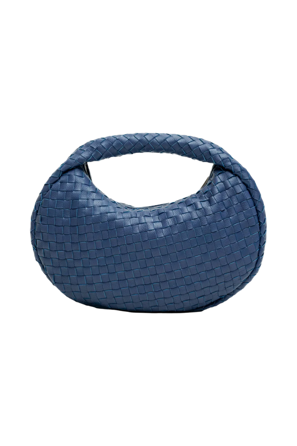 Laluna Woven Shoulder Bag in Blue Dusk