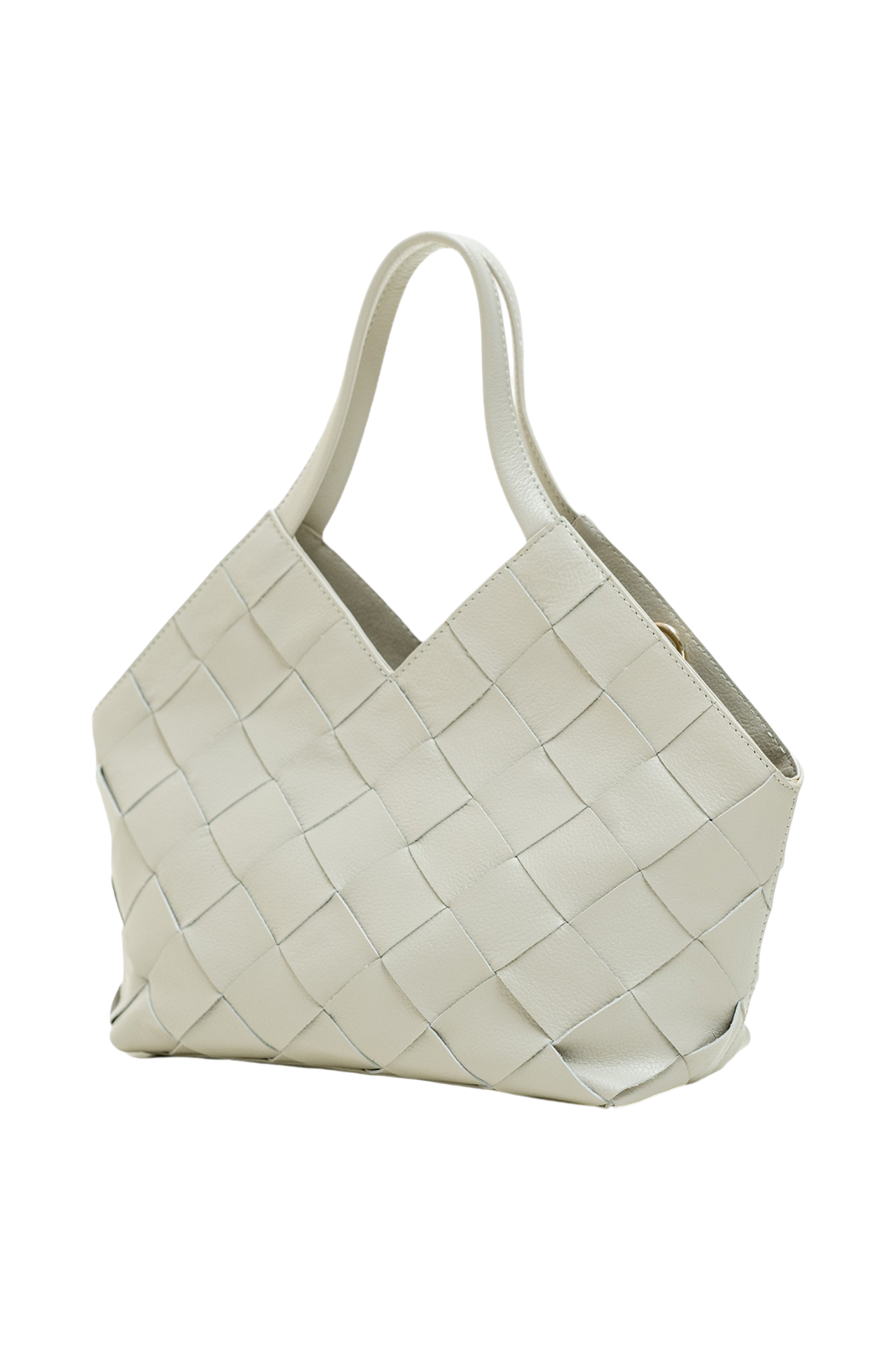 Palmo Handwoven Shopper Bag in Pumice