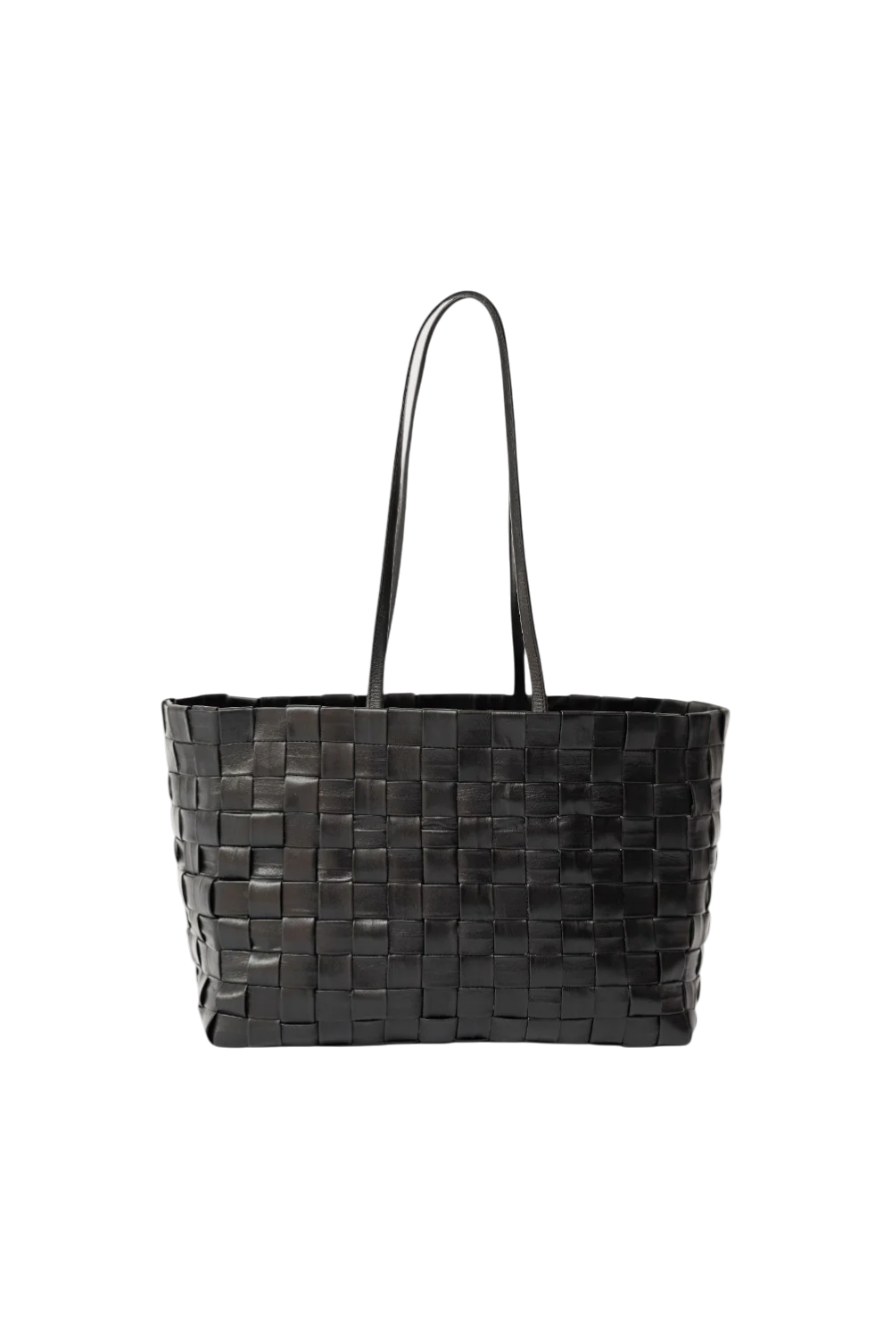 Tessa Woven Shopper in Black