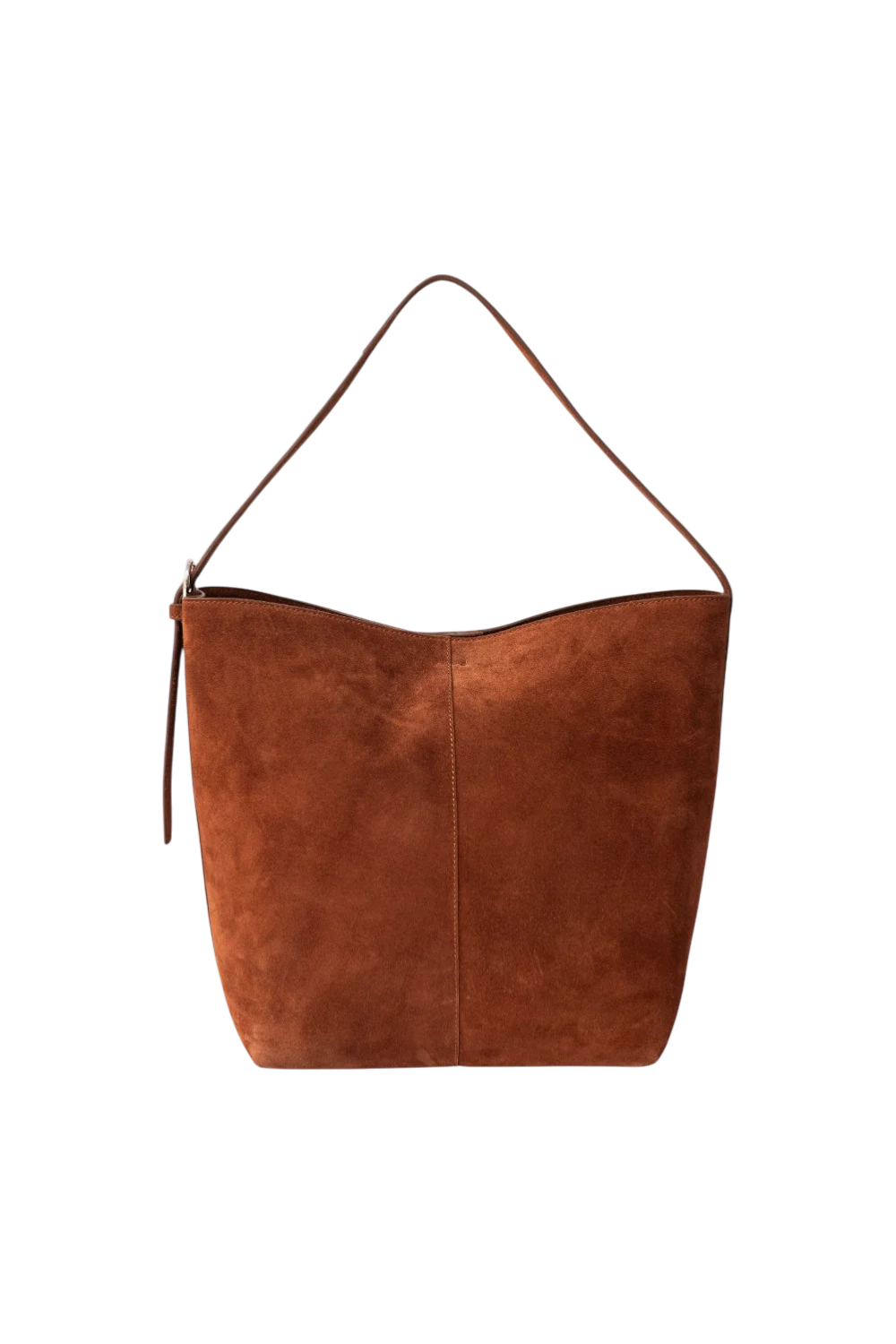 Esme Large Tote in Rust Suede