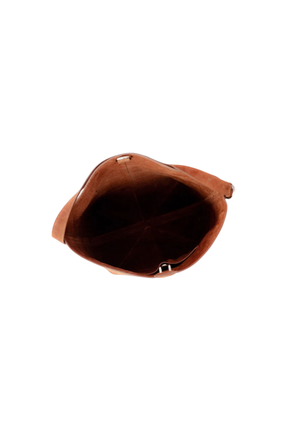 Esme Large Tote in Rust Suede