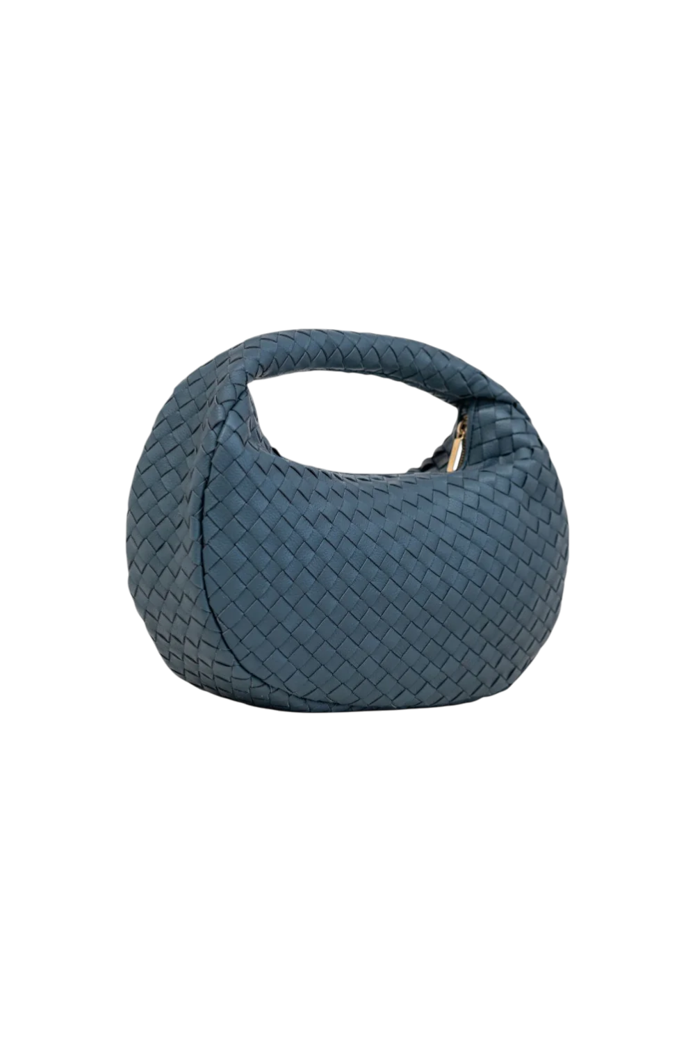 Laluna Woven Shoulder Bag in Slate