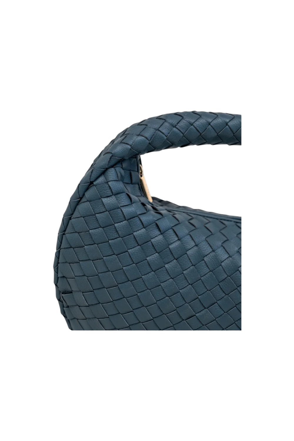 Laluna Woven Shoulder Bag in Slate