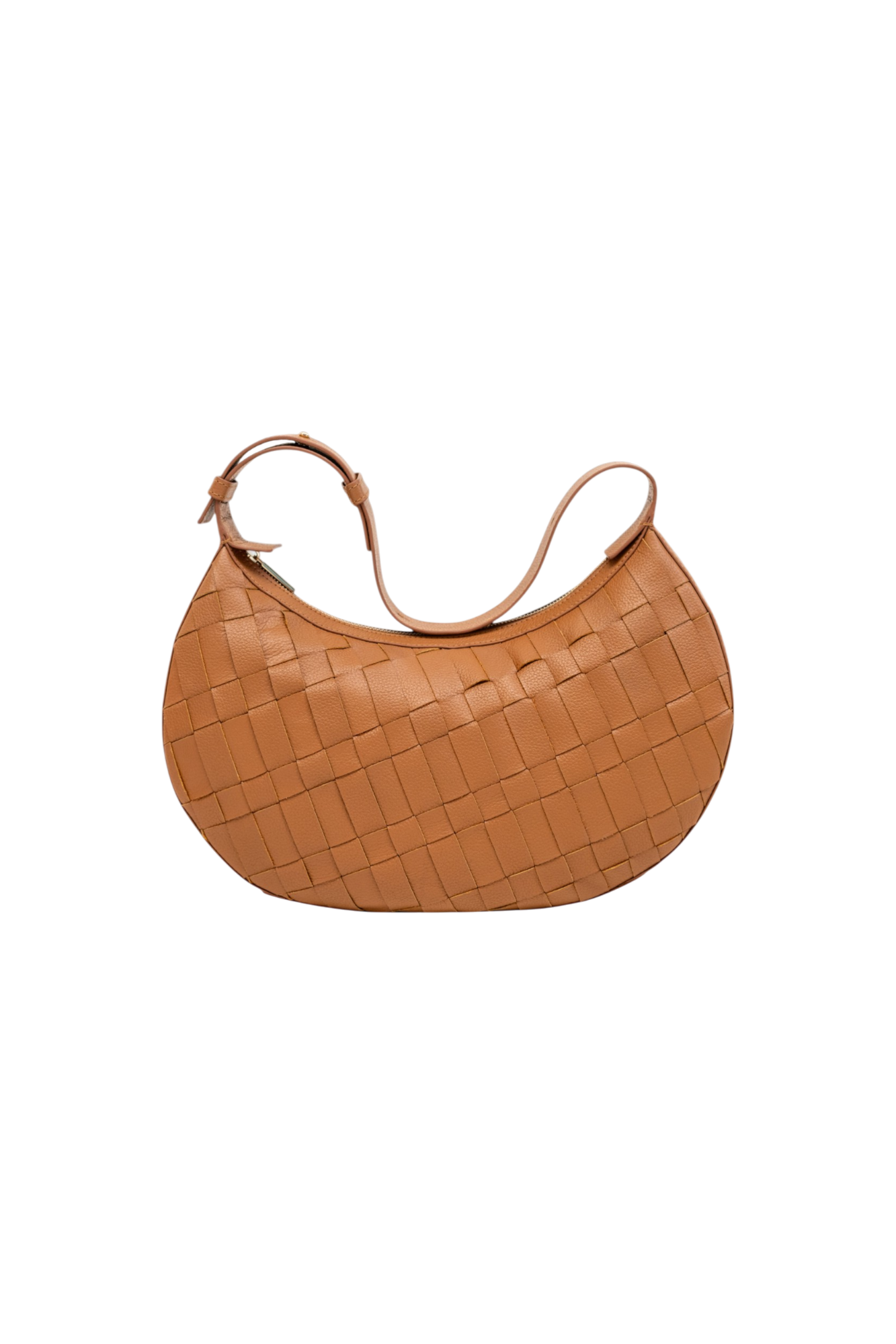Sienna Woven Shoulder Bag in Toffee