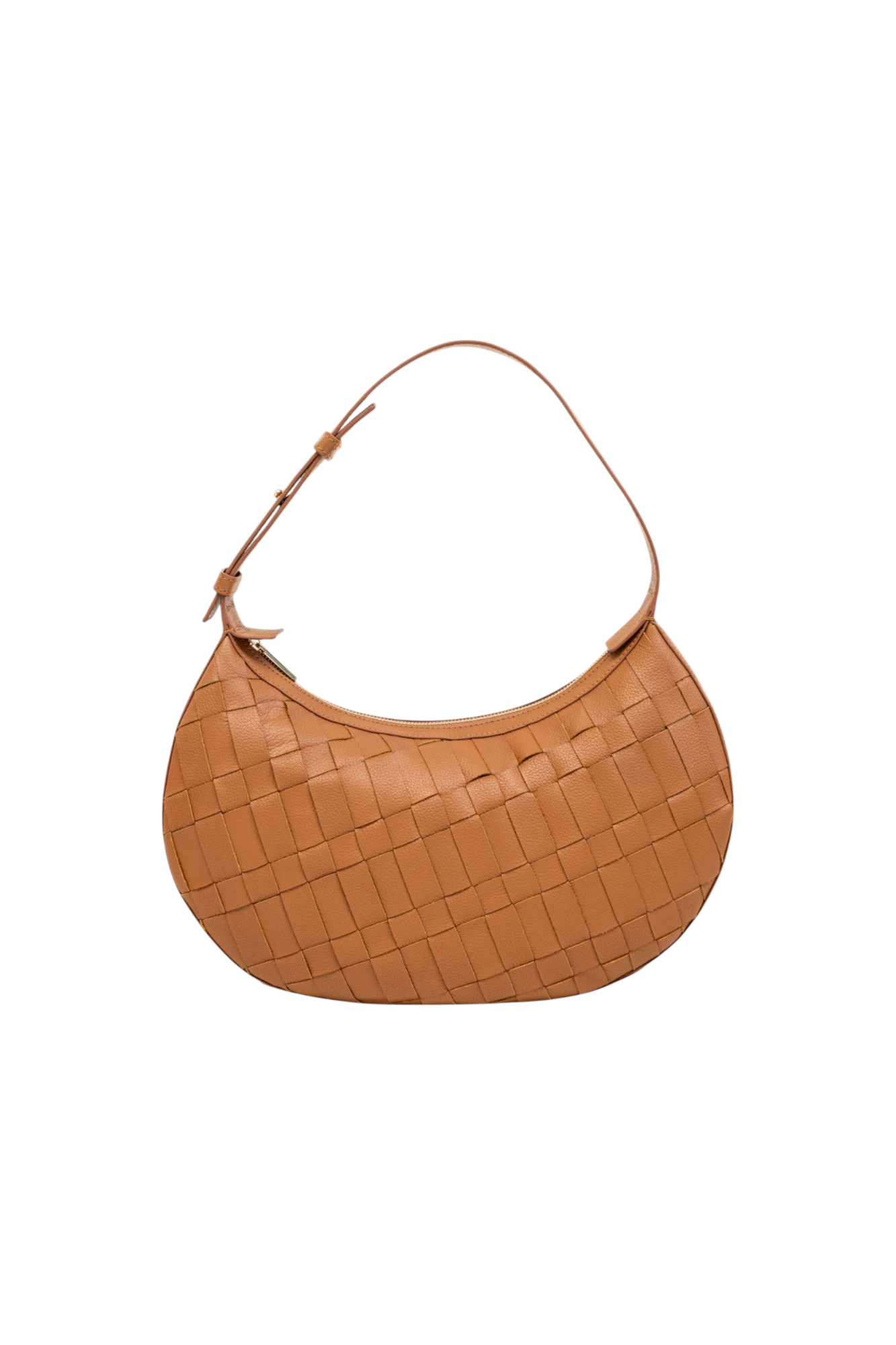 Sienna Woven Shoulder Bag in Toffee
