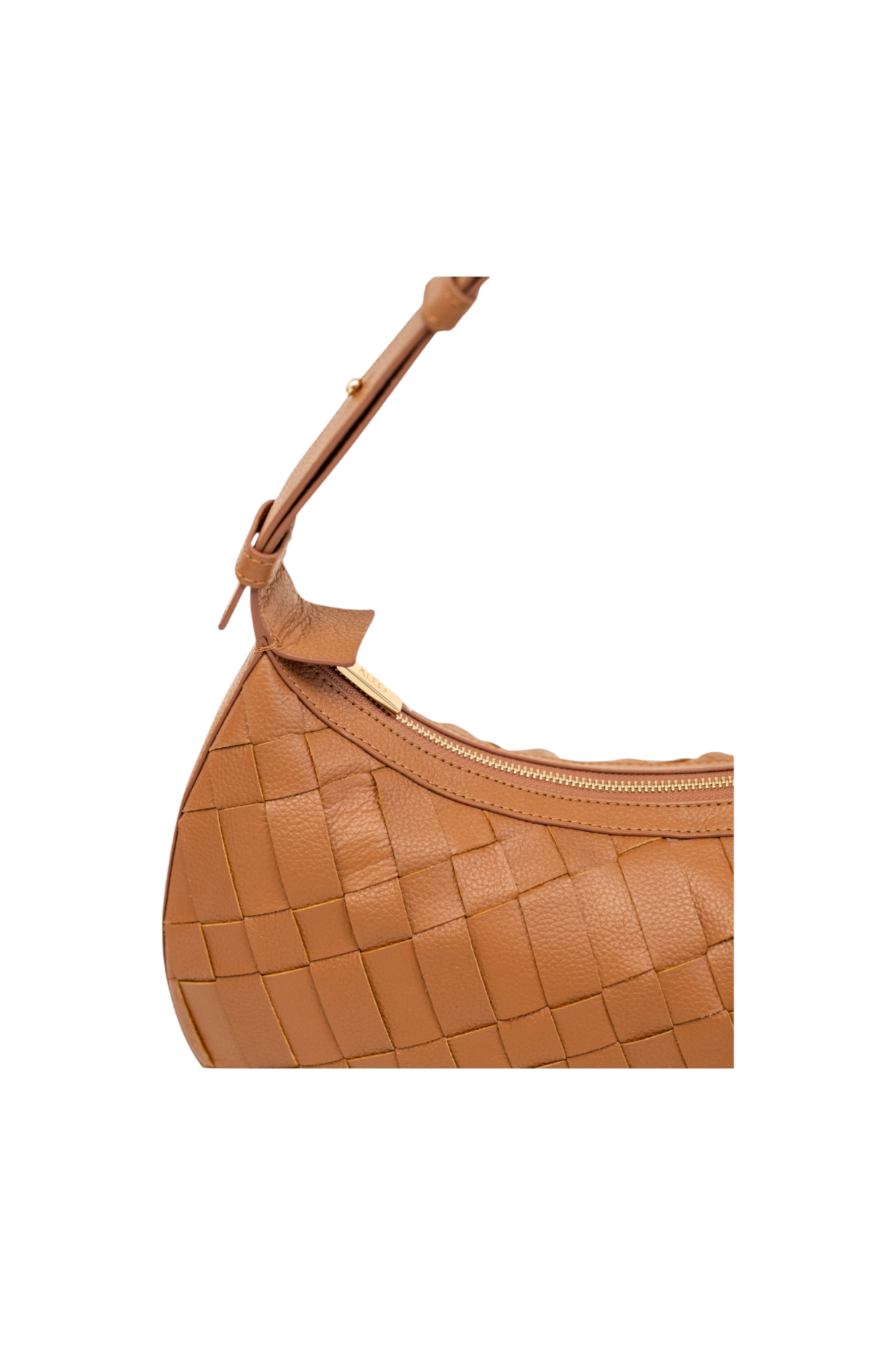 Sienna Woven Shoulder Bag in Toffee