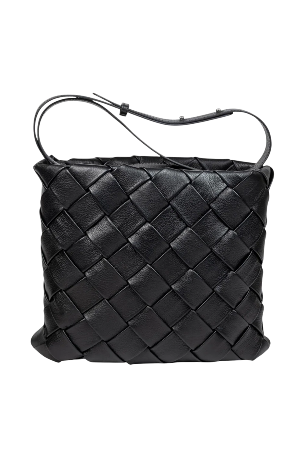 Porter Woven Cross Body in Black