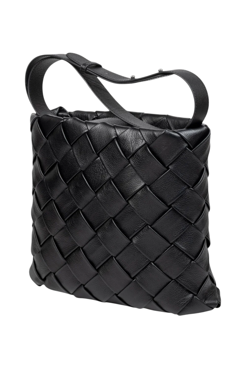 Porter Woven Cross Body in Black