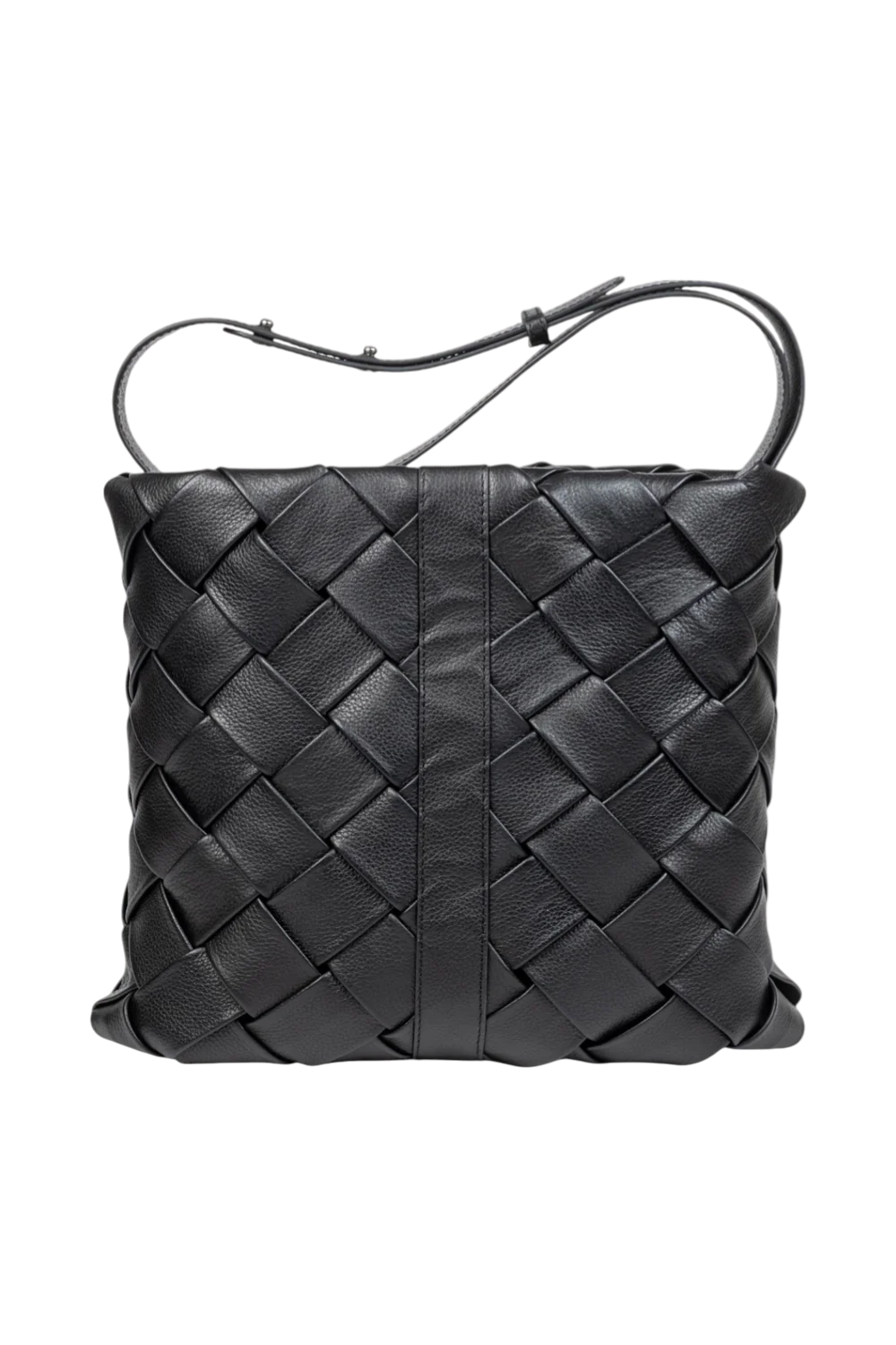 Porter Woven Cross Body in Black