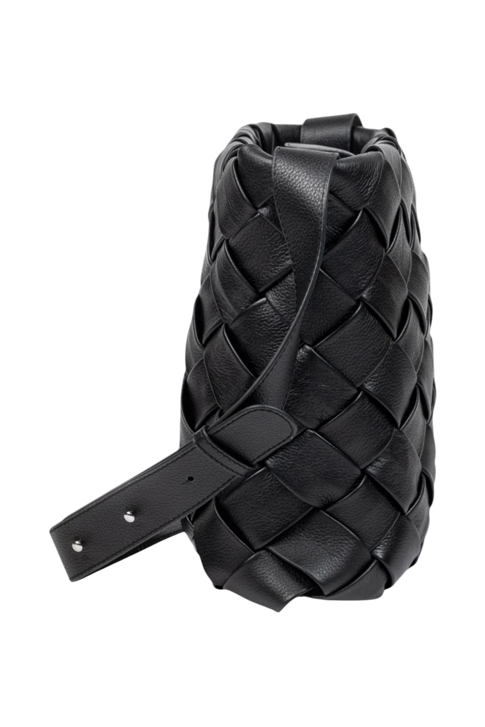 Porter Woven Cross Body in Black